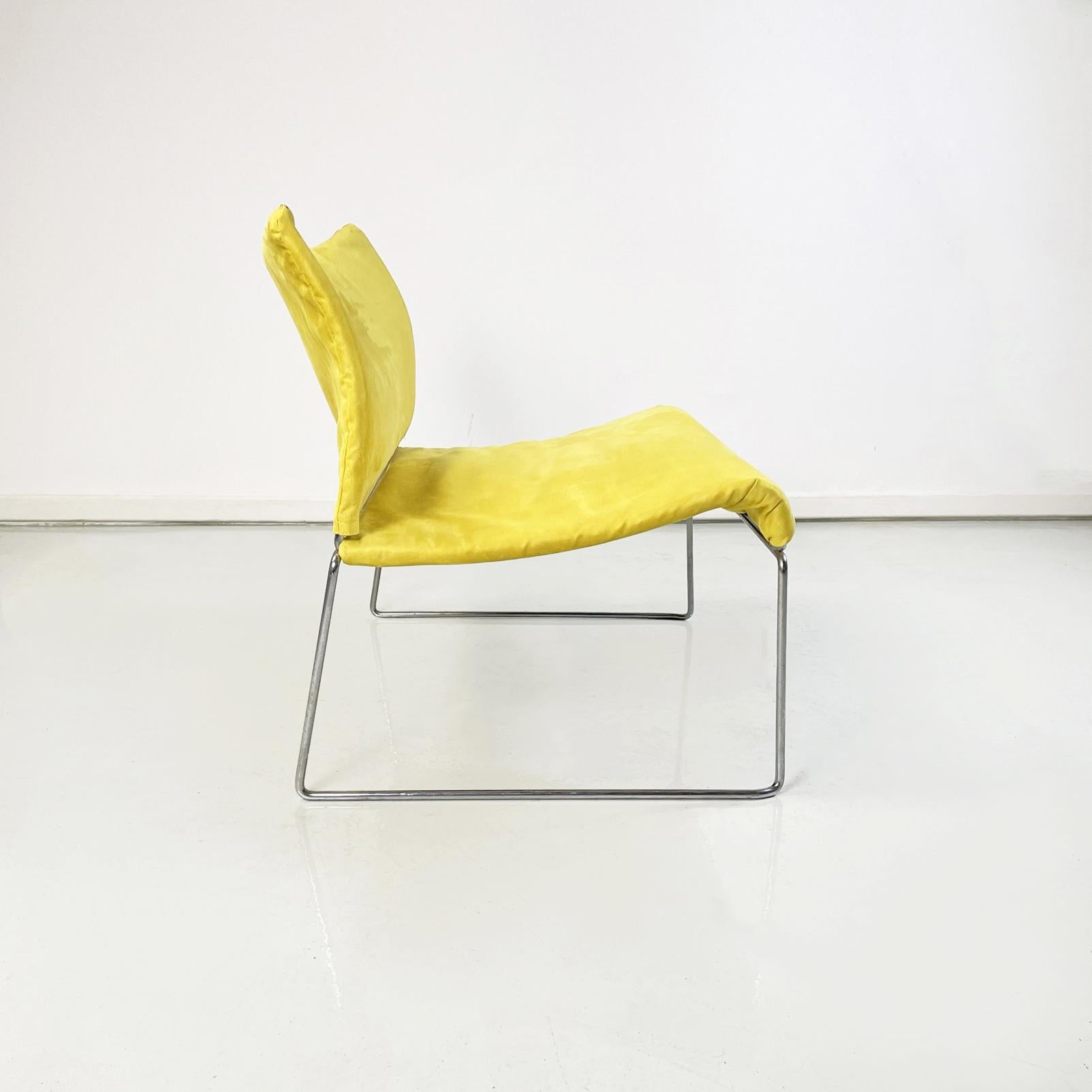Italian Modern Yellow Armchair Mod, Saghi by Kazuhide Takahama for Gavina, 1970s In Good Condition For Sale In MIlano, IT