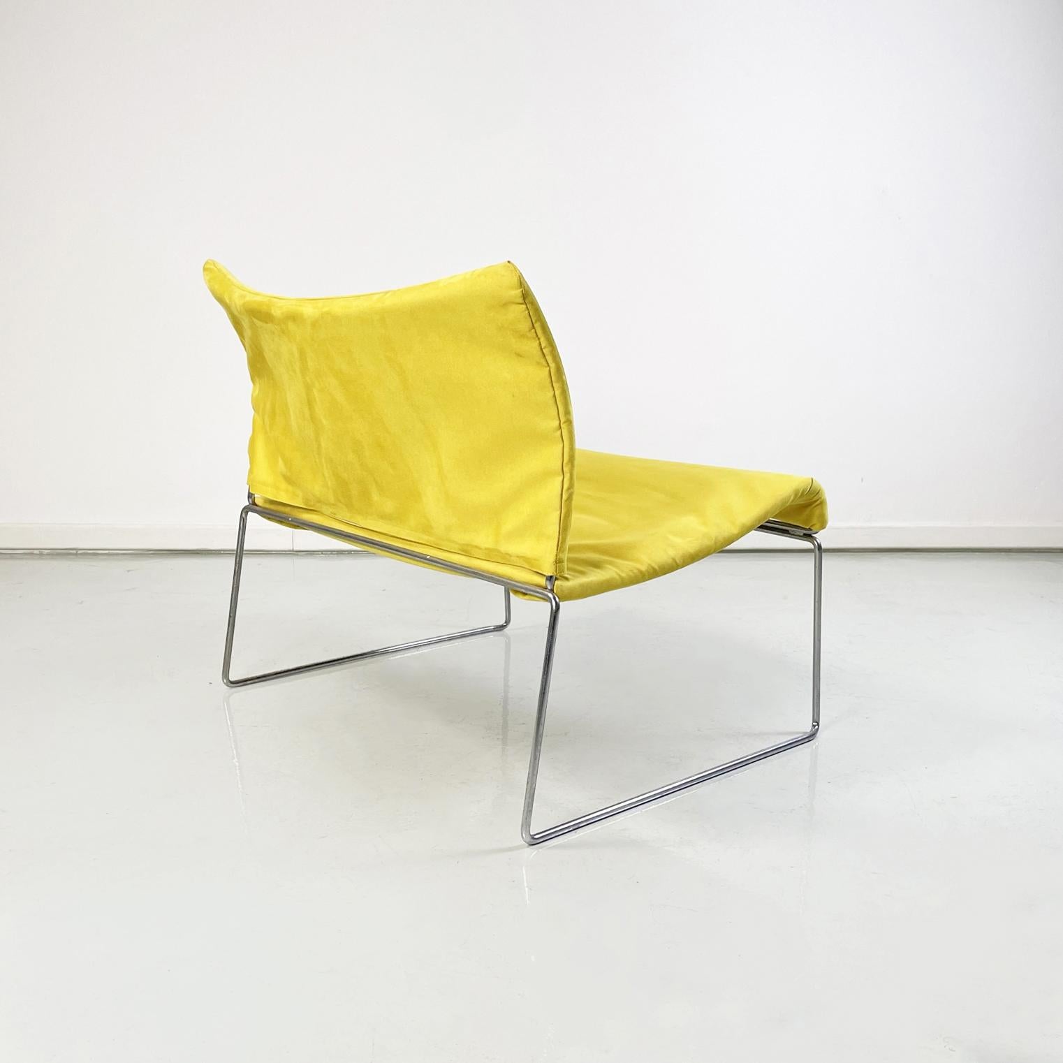 Late 20th Century Italian Modern Yellow Armchair Mod, Saghi by Kazuhide Takahama for Gavina, 1970s For Sale