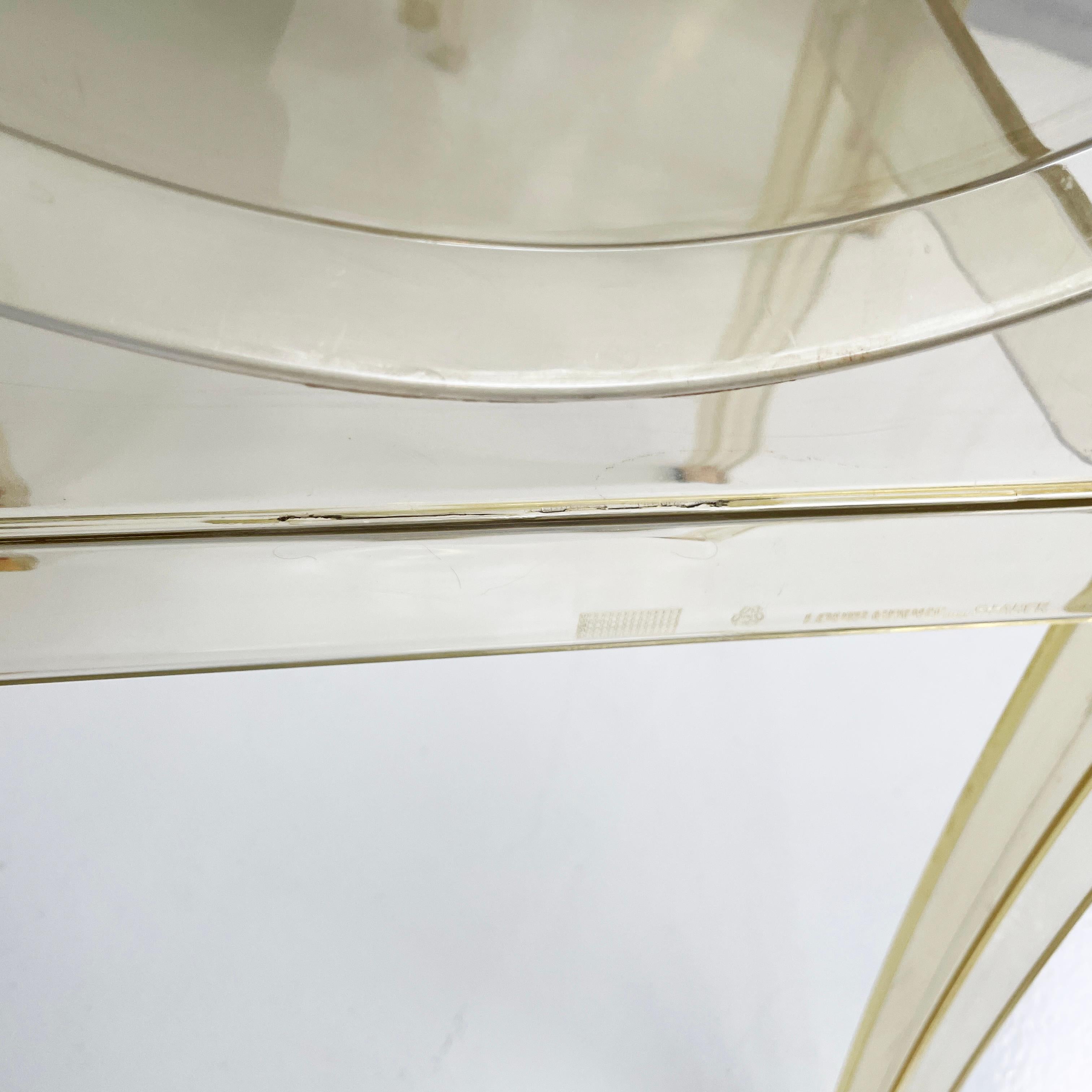 Italian modern Yellow plastic chairs Louis Ghost by Starck Kartell, 2000-2010s For Sale 11