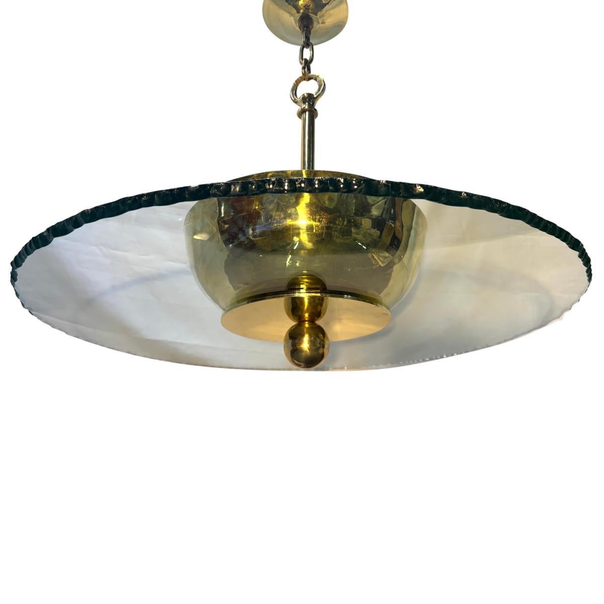 Lámpara de Cristal Estilo Moderno Italiano en Bueno estado para la venta en New York, NY