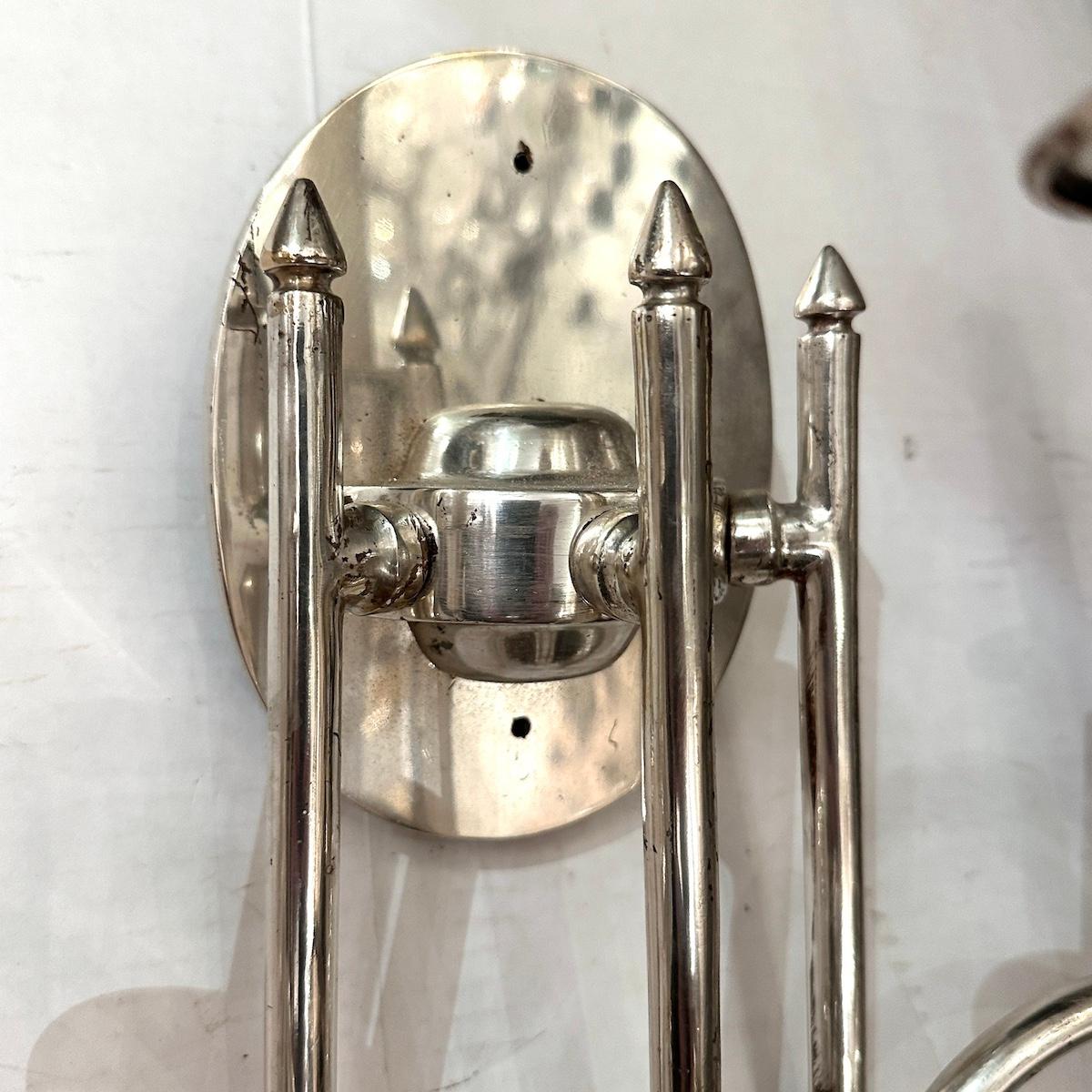 Argenté Appliques italiennes de style moderne en vente