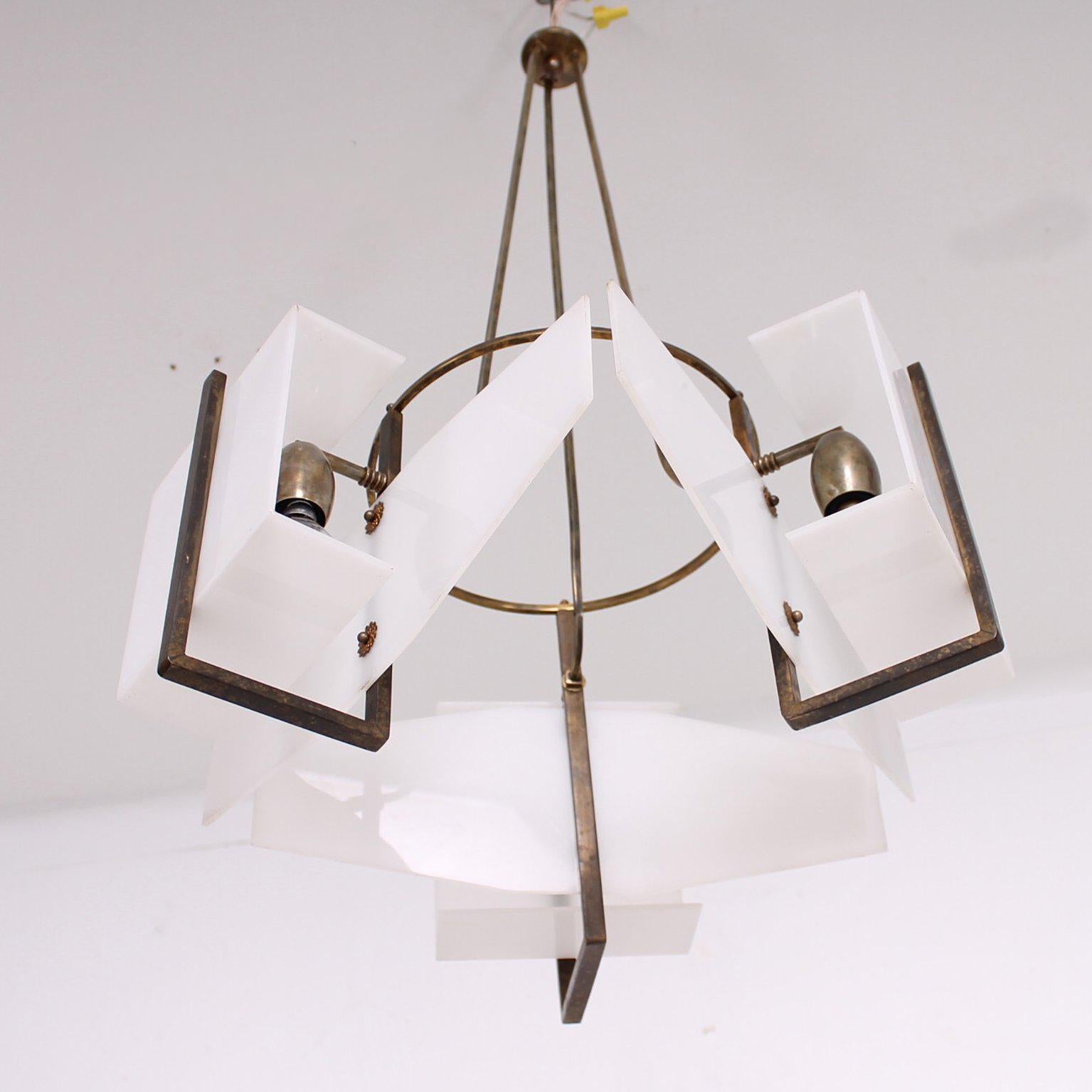 Italian Modernism Vintage Chandelier 1