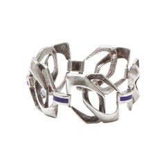 Italian Modernist 1960s Silver Bracelet