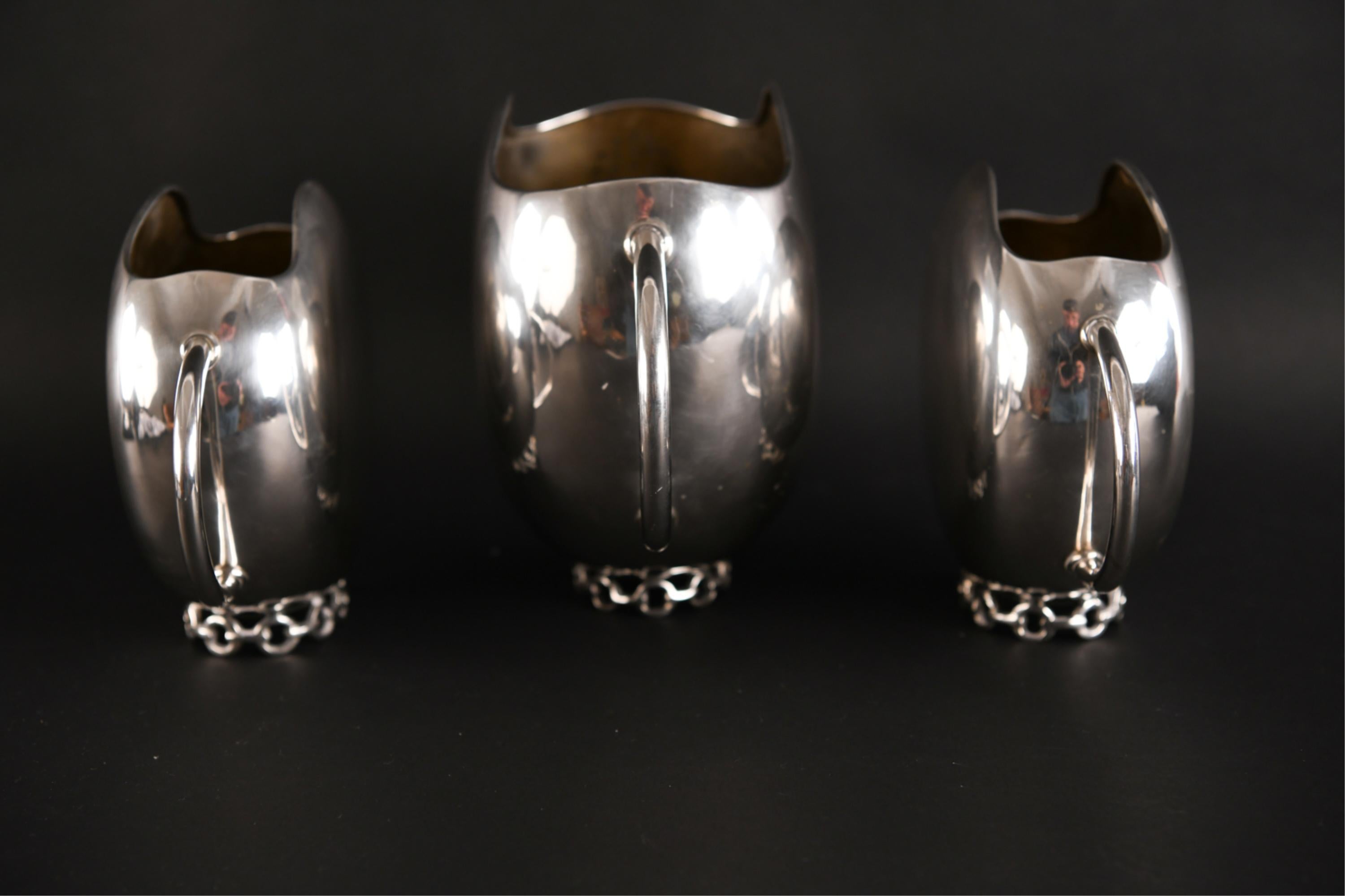 Italian Modernist .800 Silver Pitchers For Sale 7