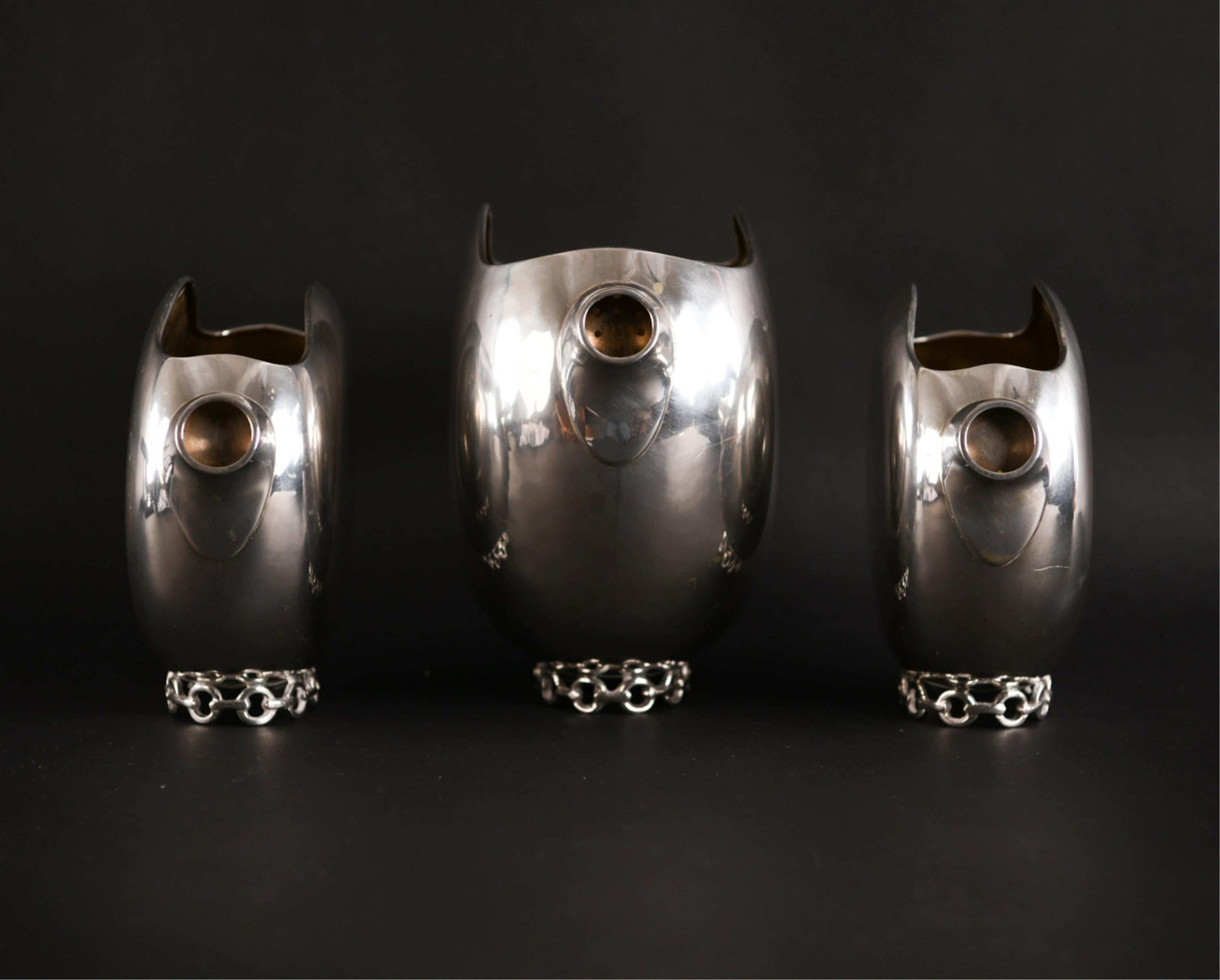 20th Century Italian Modernist .800 Silver Pitchers For Sale