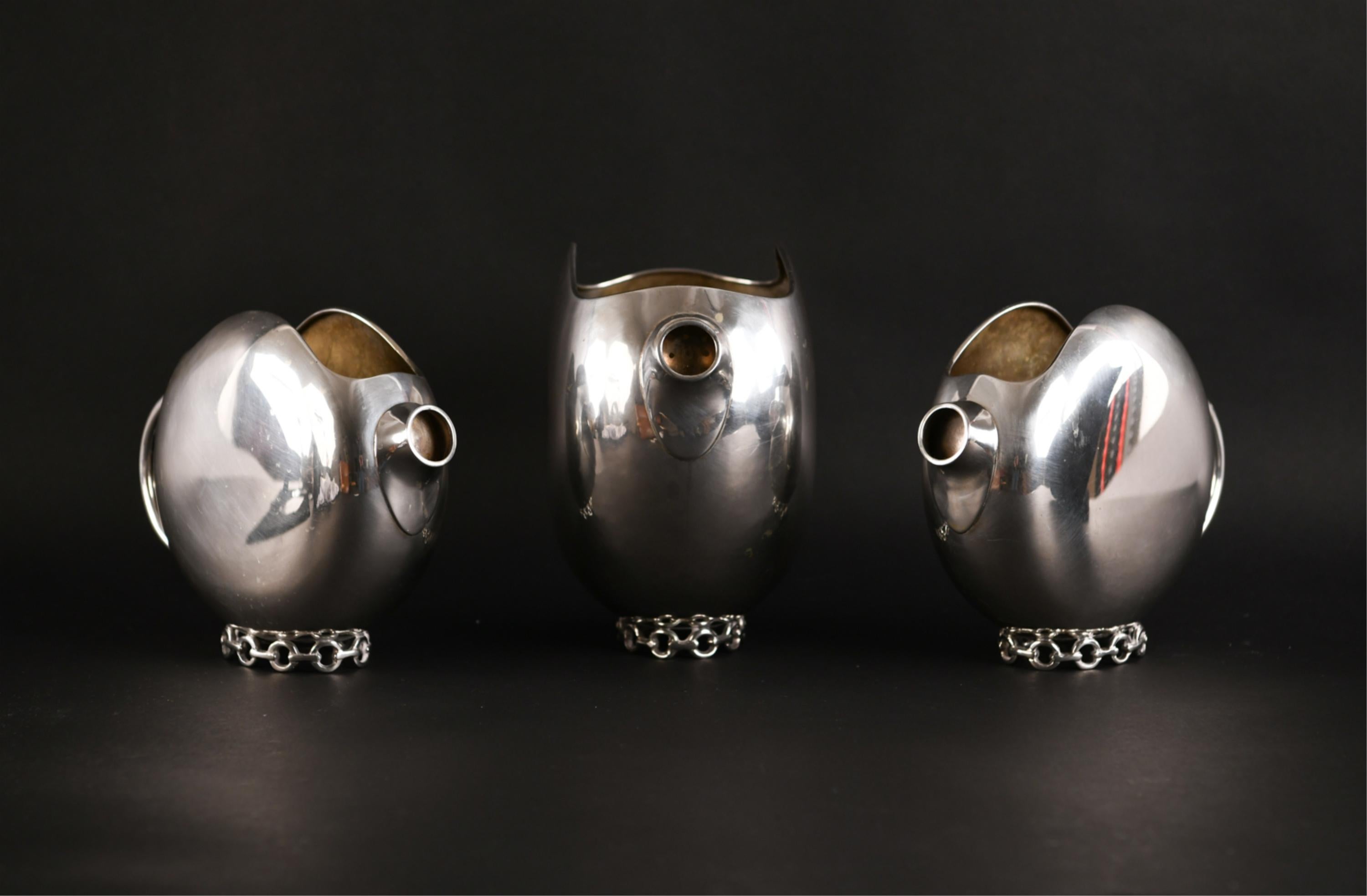 Italian Modernist .800 Silver Pitchers For Sale 4