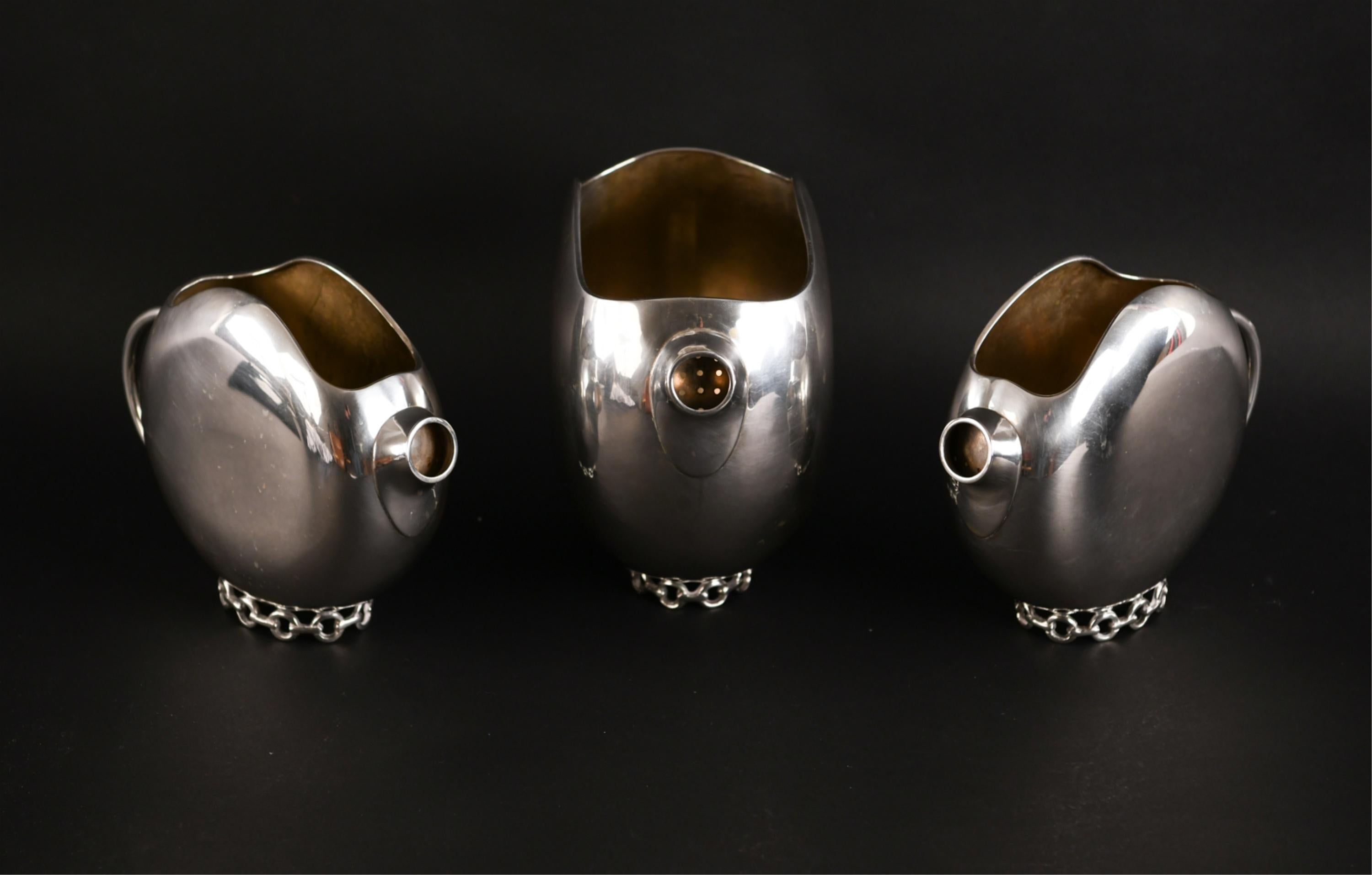 Italian Modernist .800 Silver Pitchers For Sale 5