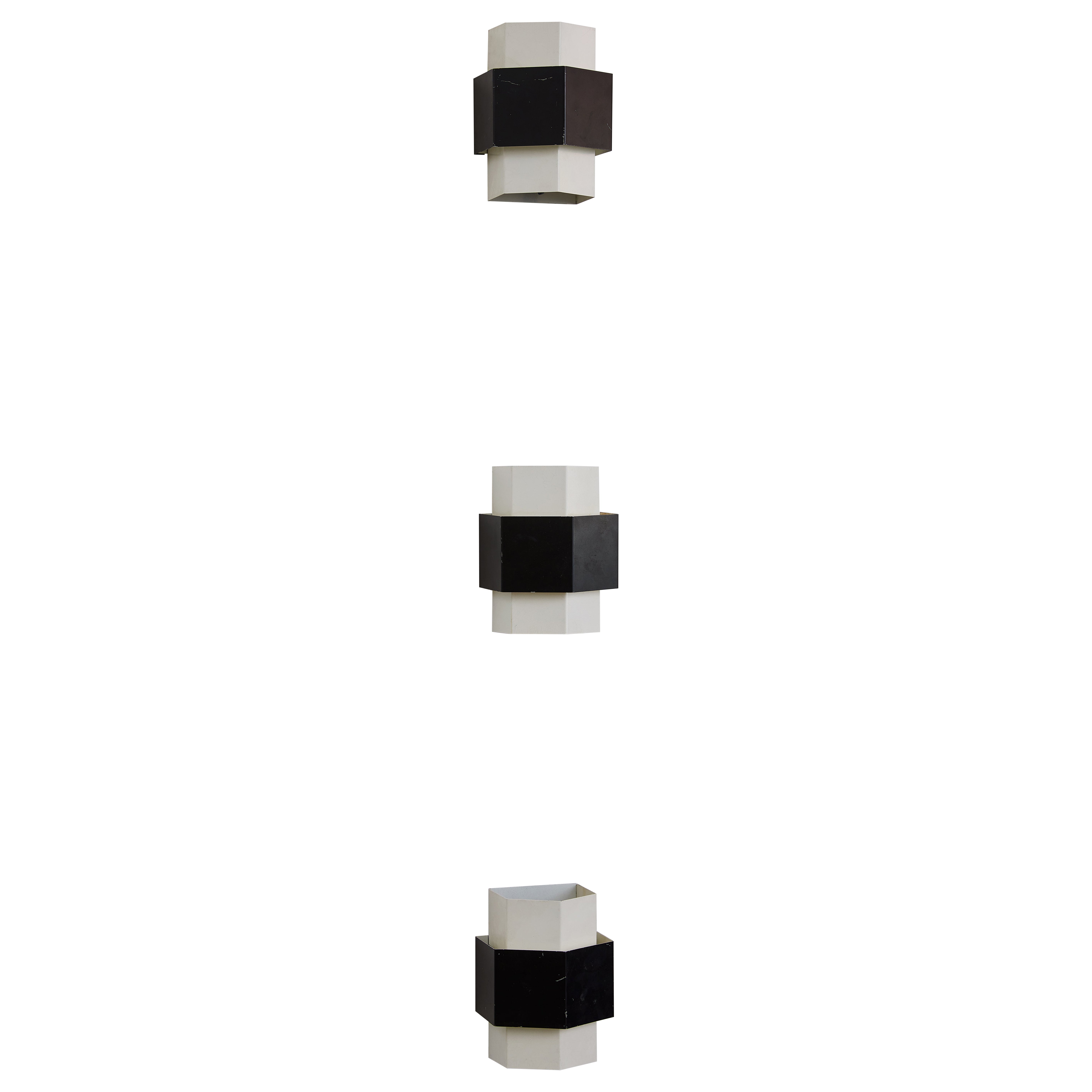 Italian Modernist Anvia Sconces by J.J.M. Hoogervorst C, 1960s