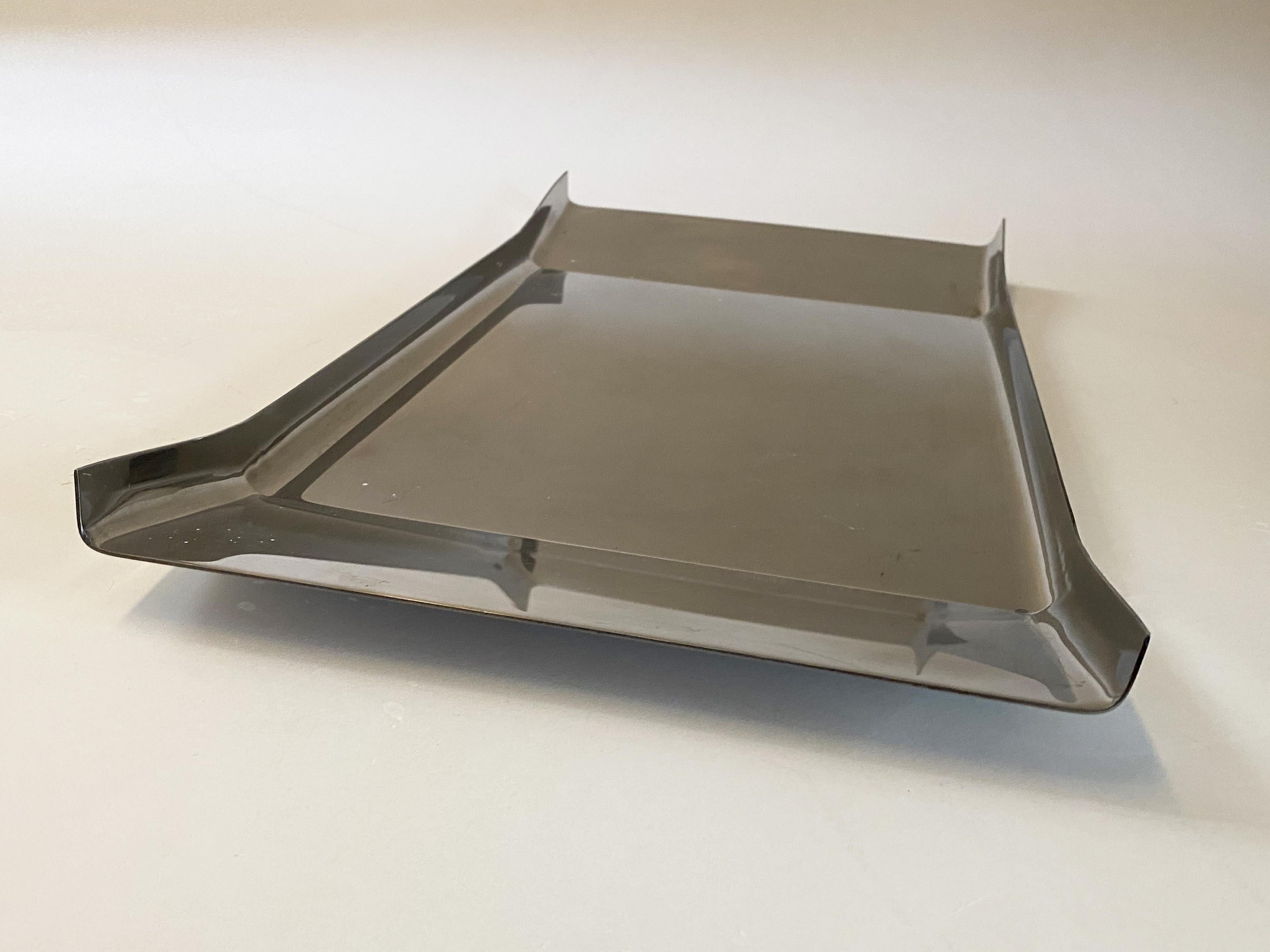Italian Modernist Arran Tray in Stainless Steel by Enzo Mari for Danese Milano. For Sale 4