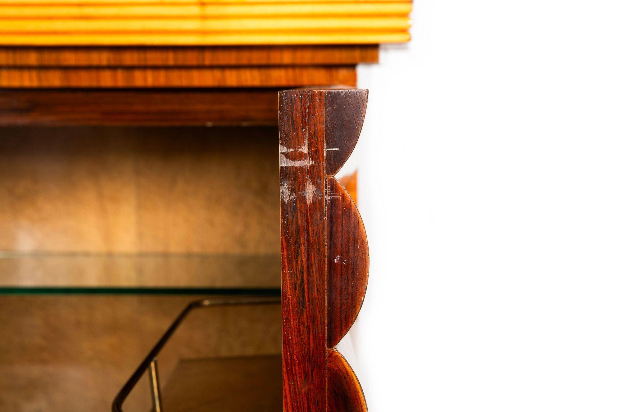 Meuble de bar Art Déco moderniste italien par Michele Merighi vers 1940 en vente 10