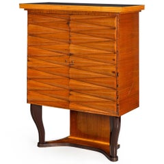 Italian Modernist Art Deco Dry Bar Cabinet by Michele Merighi ca. 1940