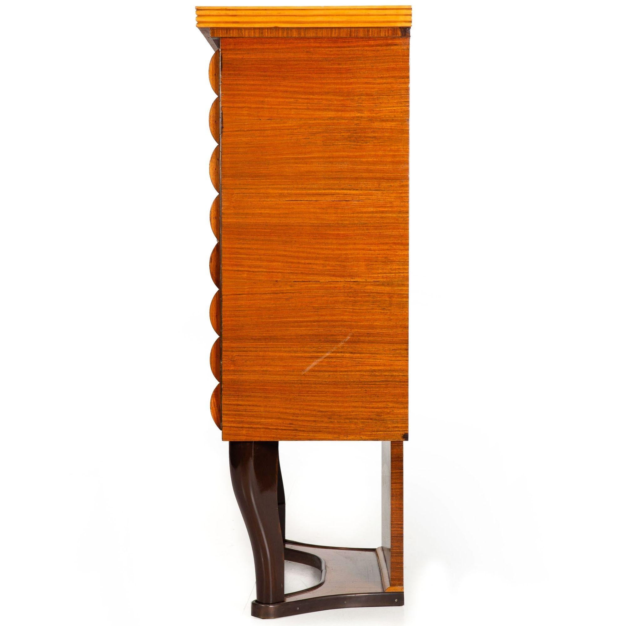 Meuble de bar Art Déco moderniste italien par Michele Merighi vers 1940 Bon état - En vente à Shippensburg, PA