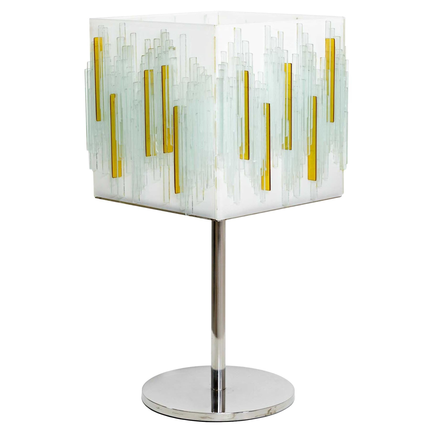 Italian Modernist Art Glass Table Lamp