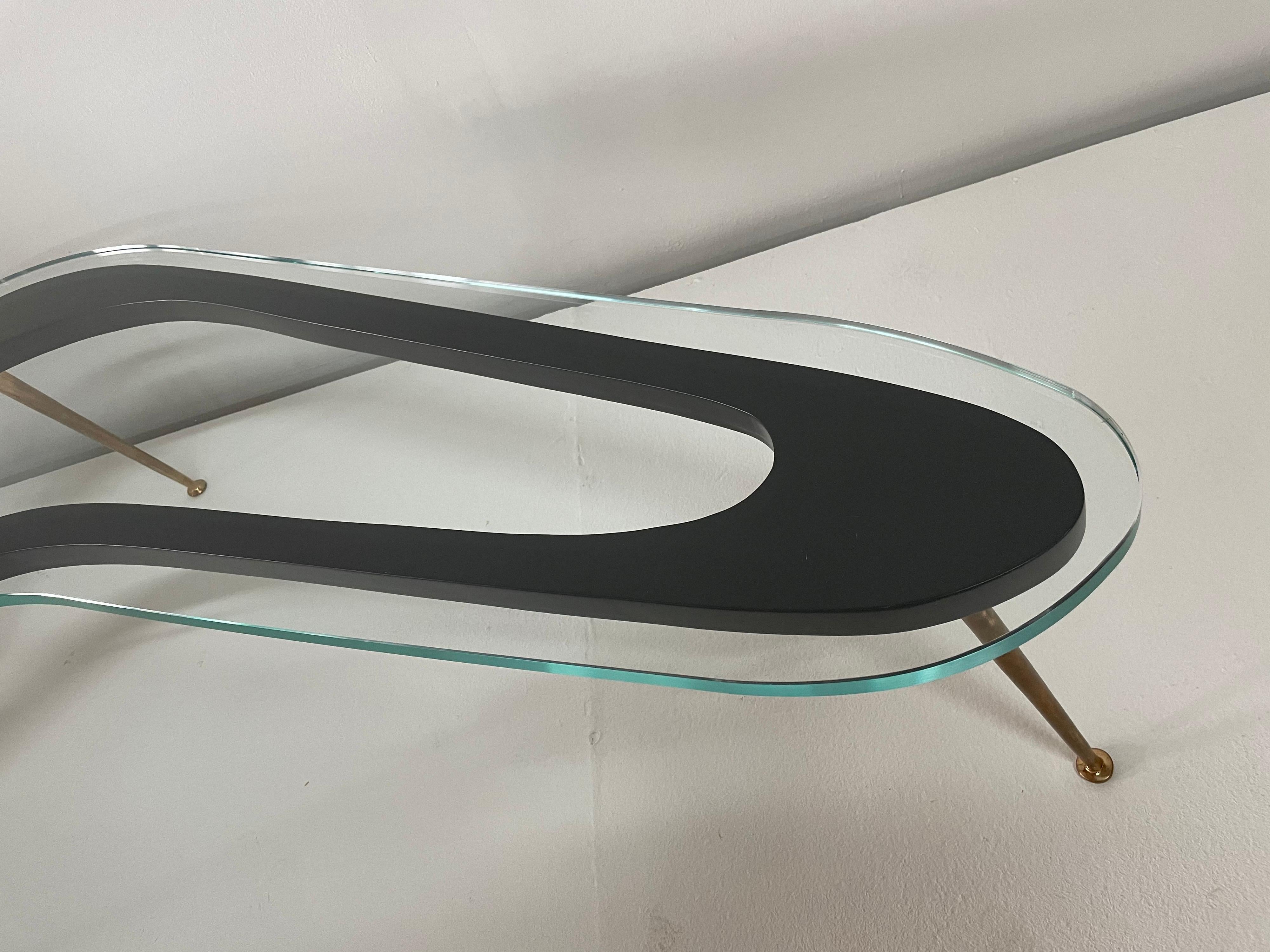 Italian Modernist Boomerang Style Cocktail Table For Sale 3
