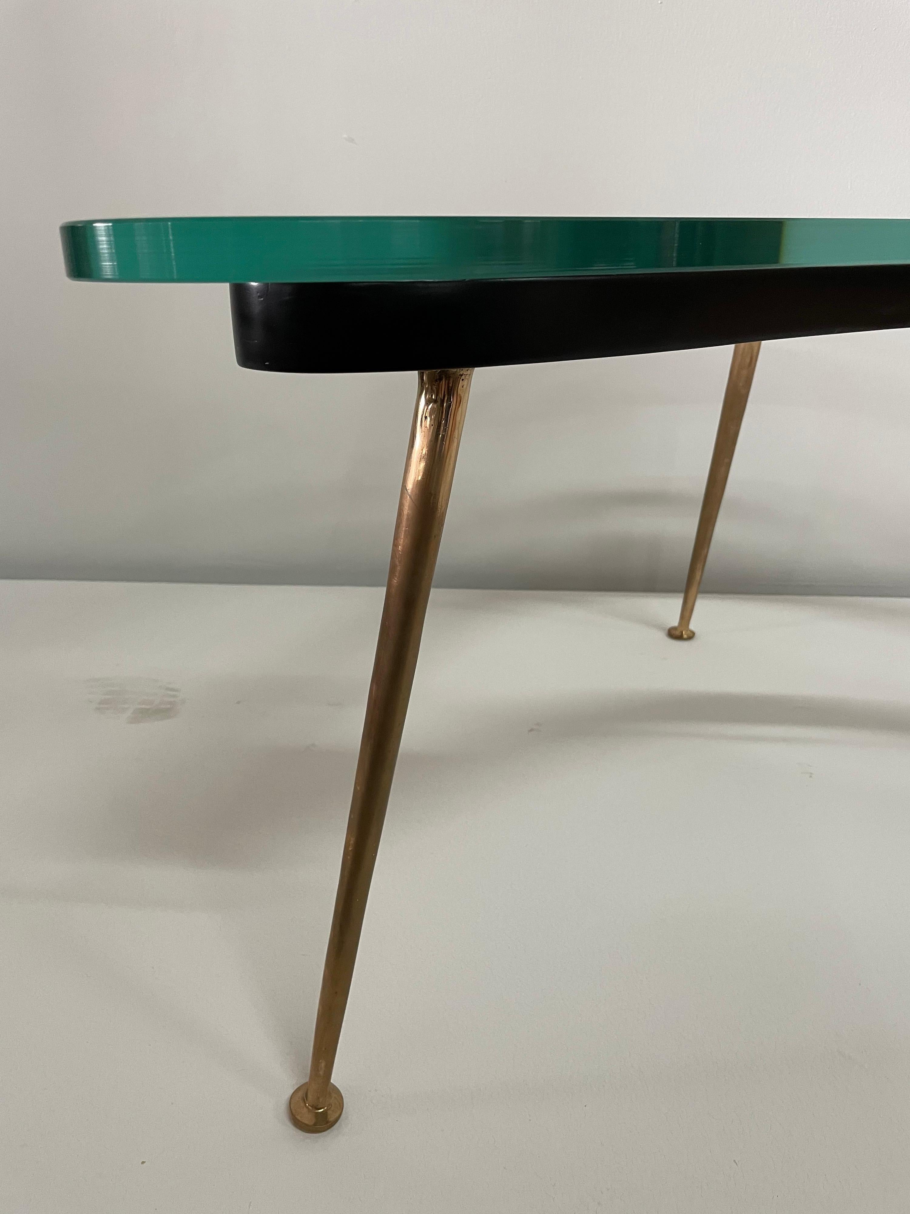 Italian Modernist Boomerang Style Cocktail Table In Good Condition For Sale In East Hampton, NY