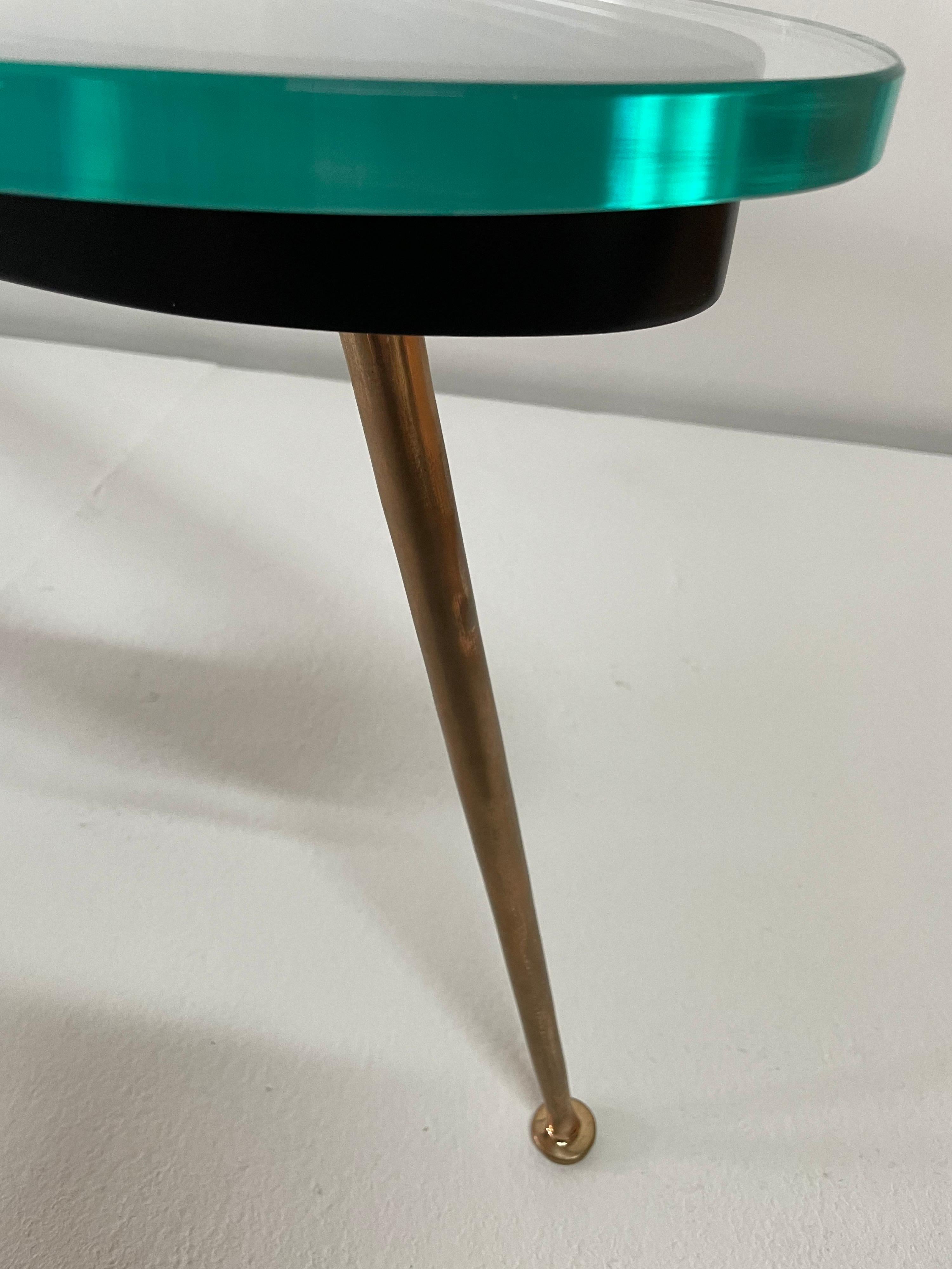 Italian Modernist Boomerang Style Cocktail Table For Sale 2