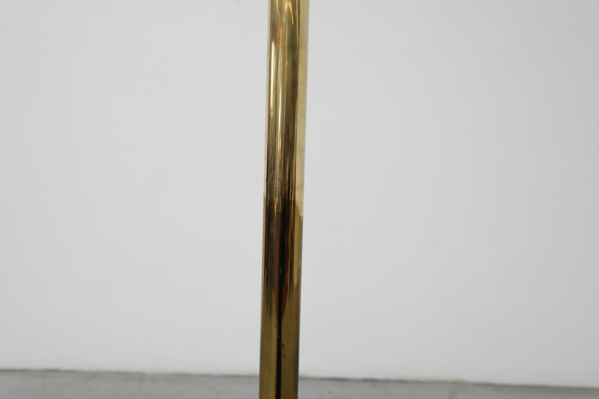 Italian Modernist Brass Floor Light For Sale 10