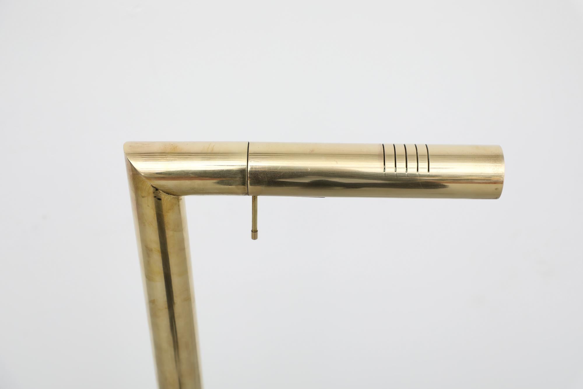 Italian Modernist Brass Floor Light For Sale 15