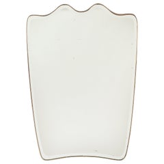 Italian Modernist Brass Framed Mirror, circa 1940