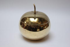 Italian Modernist Brass "Pumpkin" Ice Bucket