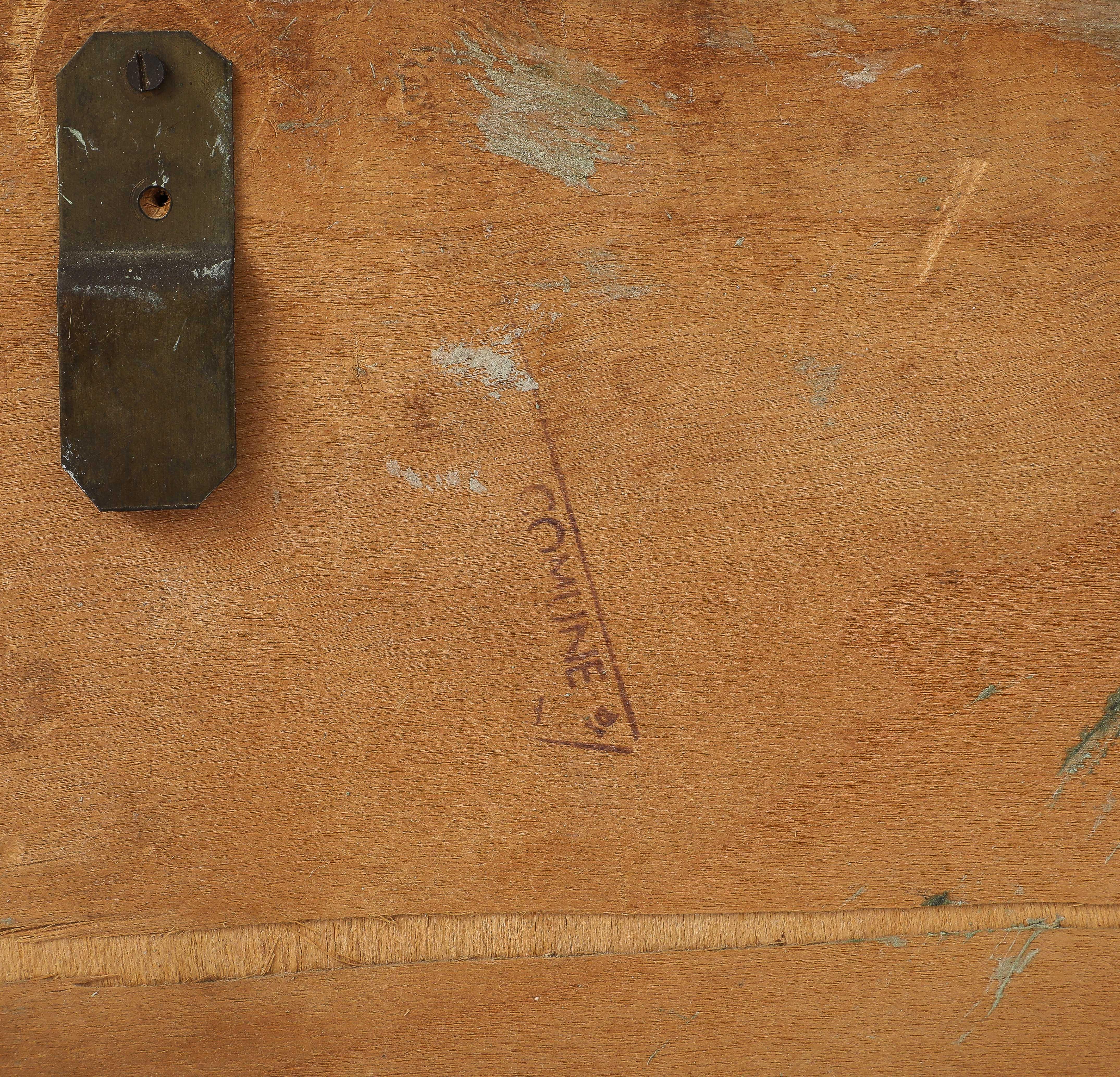 Miroir mural moderniste italien en forme de laiton, vers 1950 en vente 5