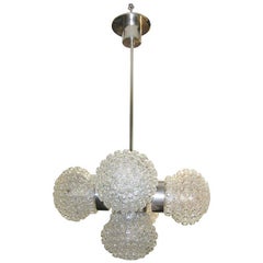 Italian Modernist Bubble Globe Sputnik Chandelier, 1960