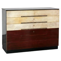 Italian Modernist C.1940s Vellum Chest of Drawers