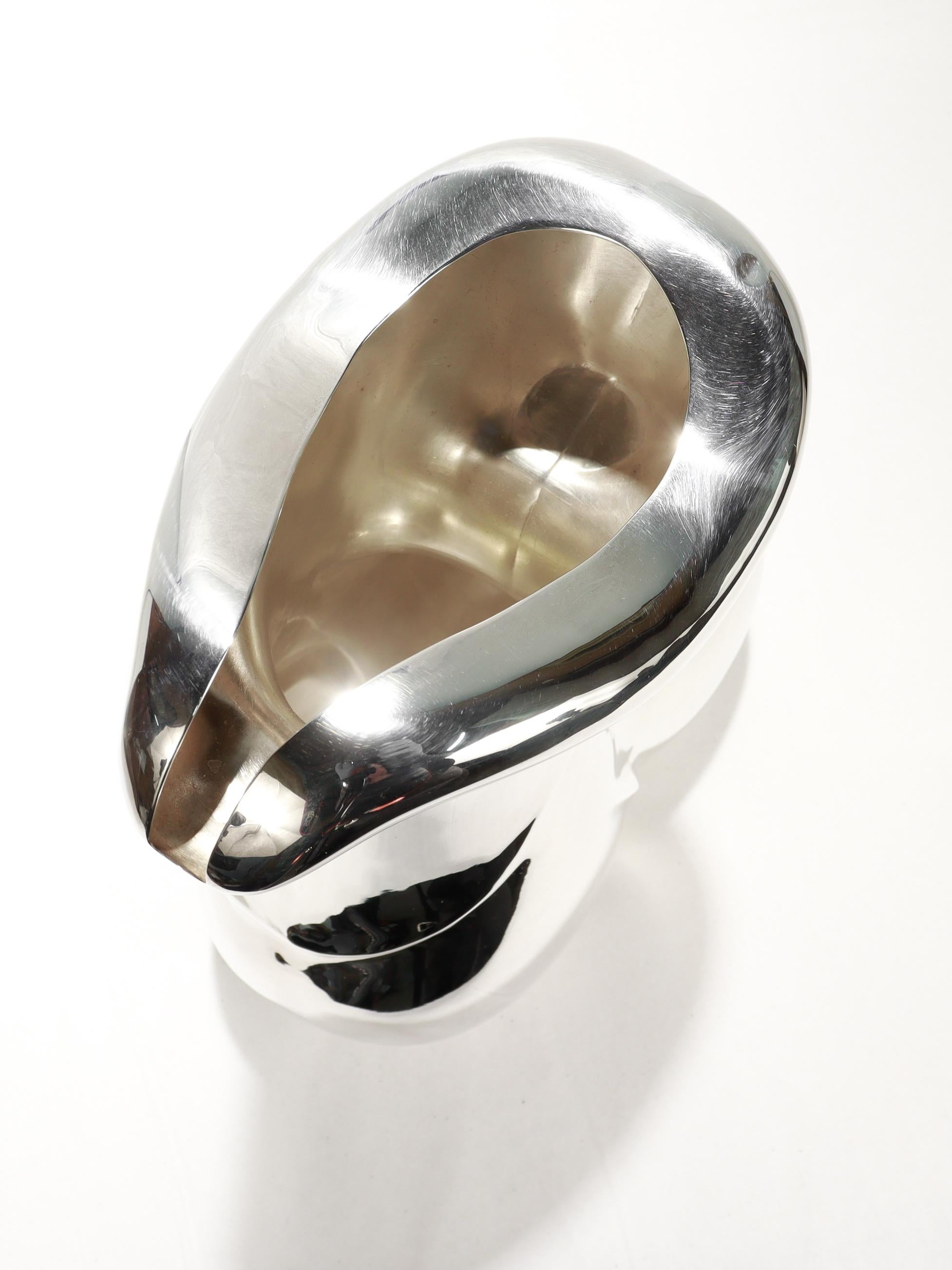 Jarra modernista italiana Calegaro de plata de ley diseñada por Fabian en venta 4