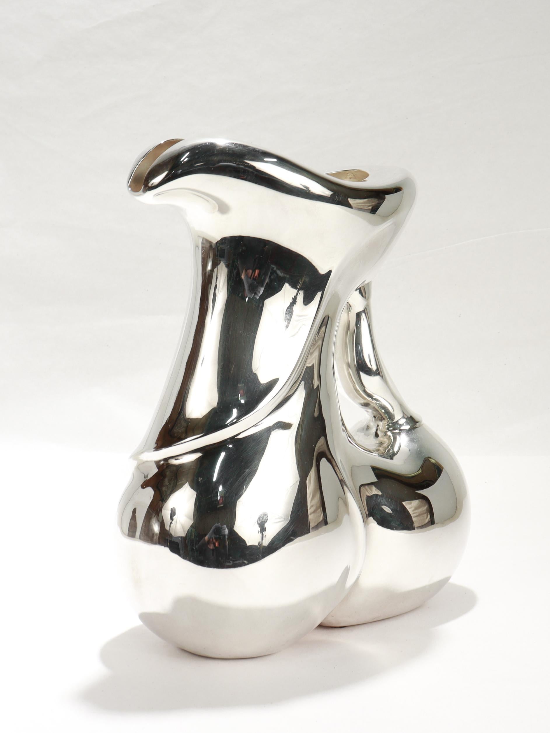 Jarra modernista italiana Calegaro de plata de ley diseñada por Fabian en venta 1