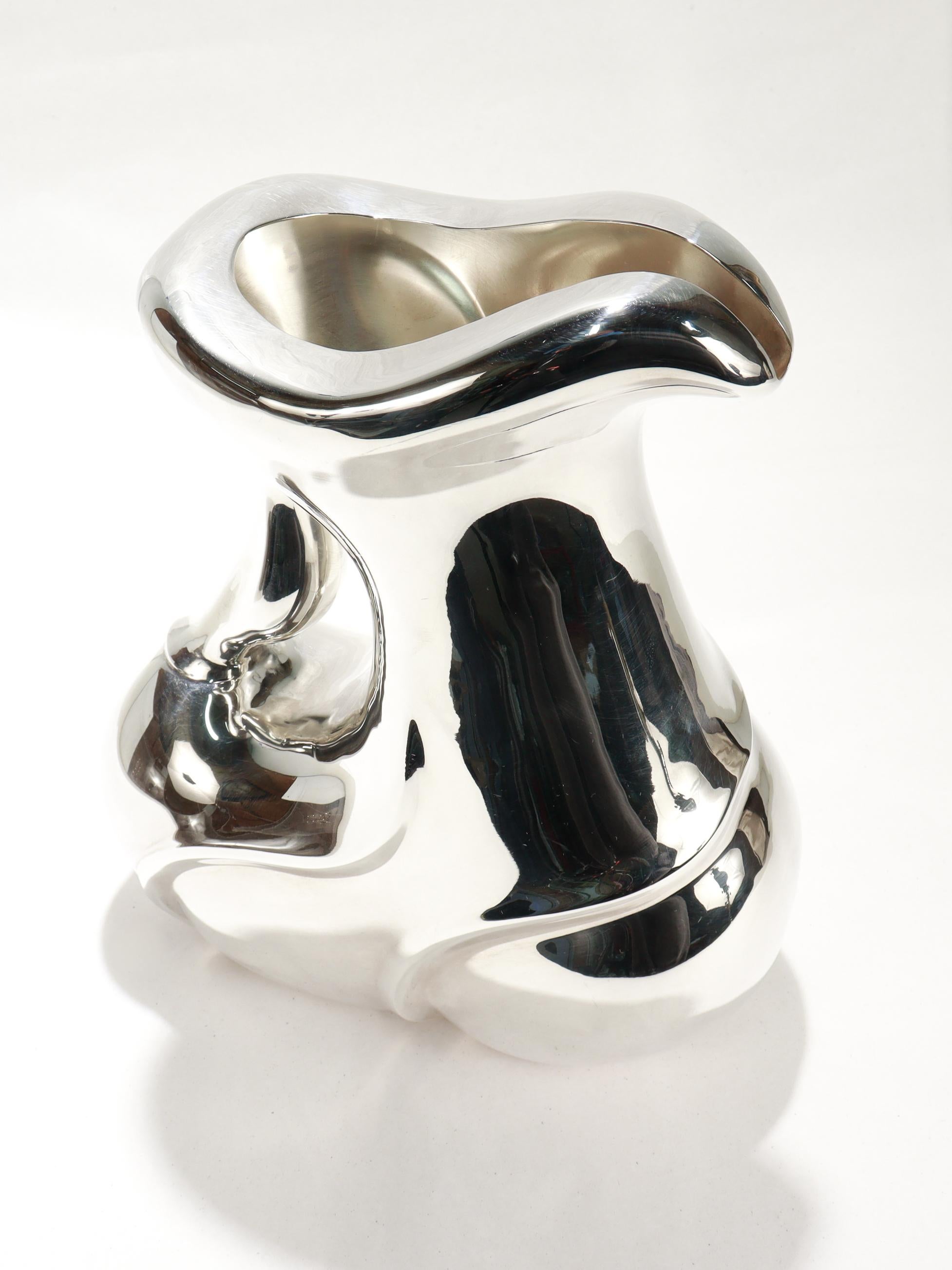 Jarra modernista italiana Calegaro de plata de ley diseñada por Fabian en venta 2