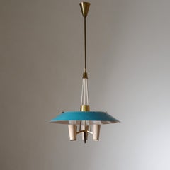 Lampadario italiano modernista, anni '50