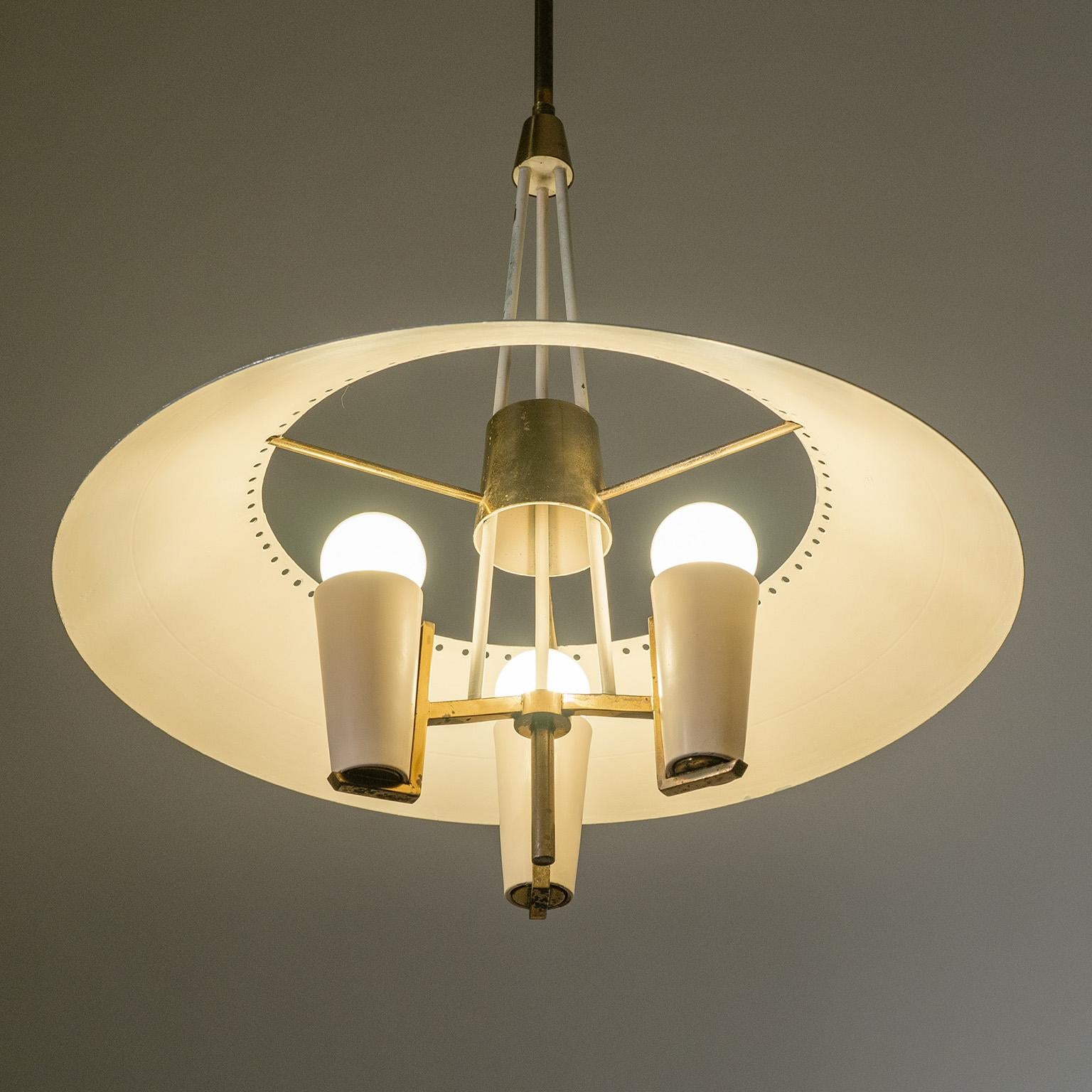 Italian Modernist Chandelier, 1950s In Good Condition For Sale In Vienna, AT