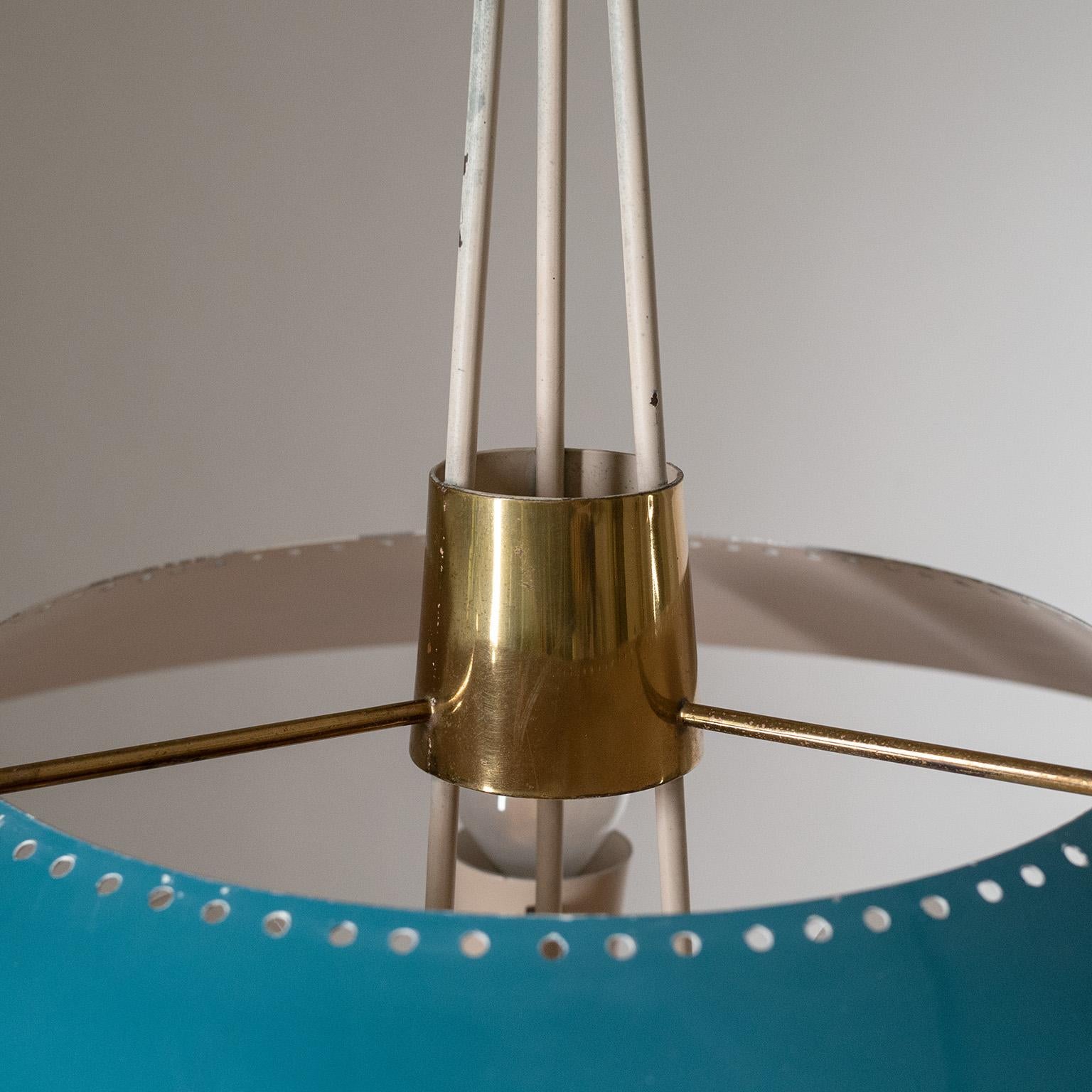 Italian Modernist Chandelier, 1950s For Sale 1