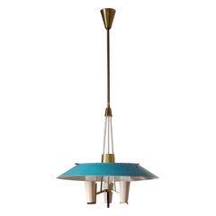 Lampadario italiano modernista, anni '50