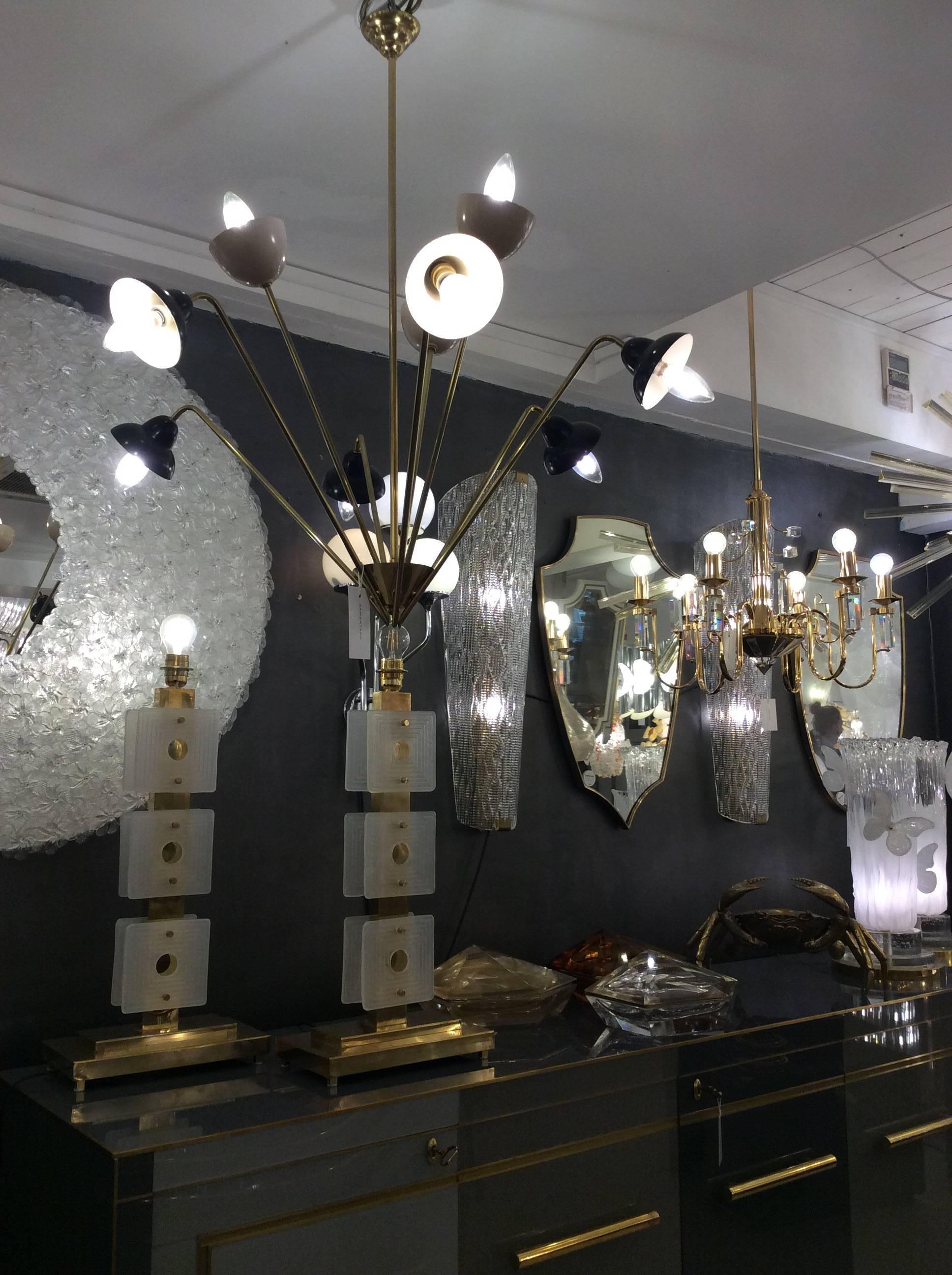 Italian Modernist Chandelier, 1960 In Good Condition In London, GB