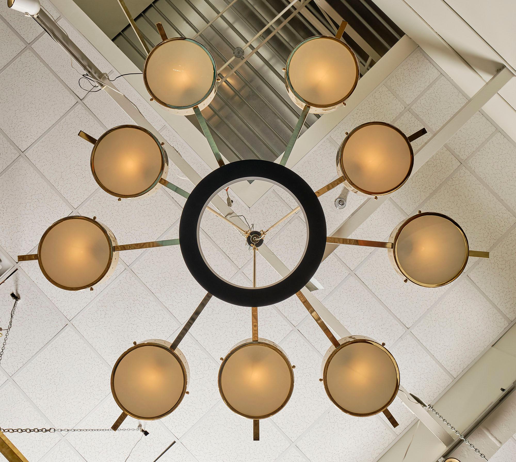 Contemporary Italian Modernist Chandelier For Sale