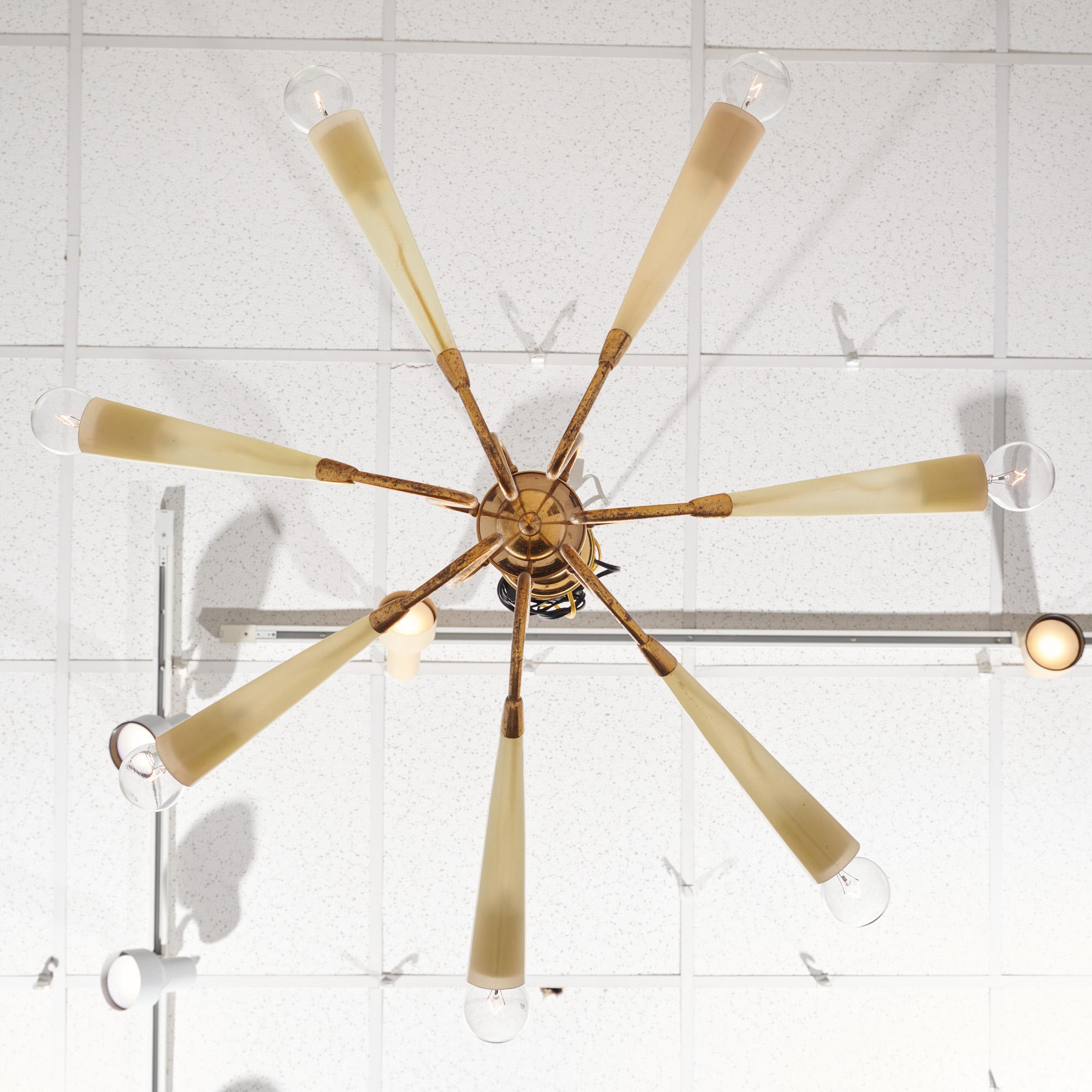 Italian Modernist Chandelier im Zustand „Gut“ im Angebot in Austin, TX