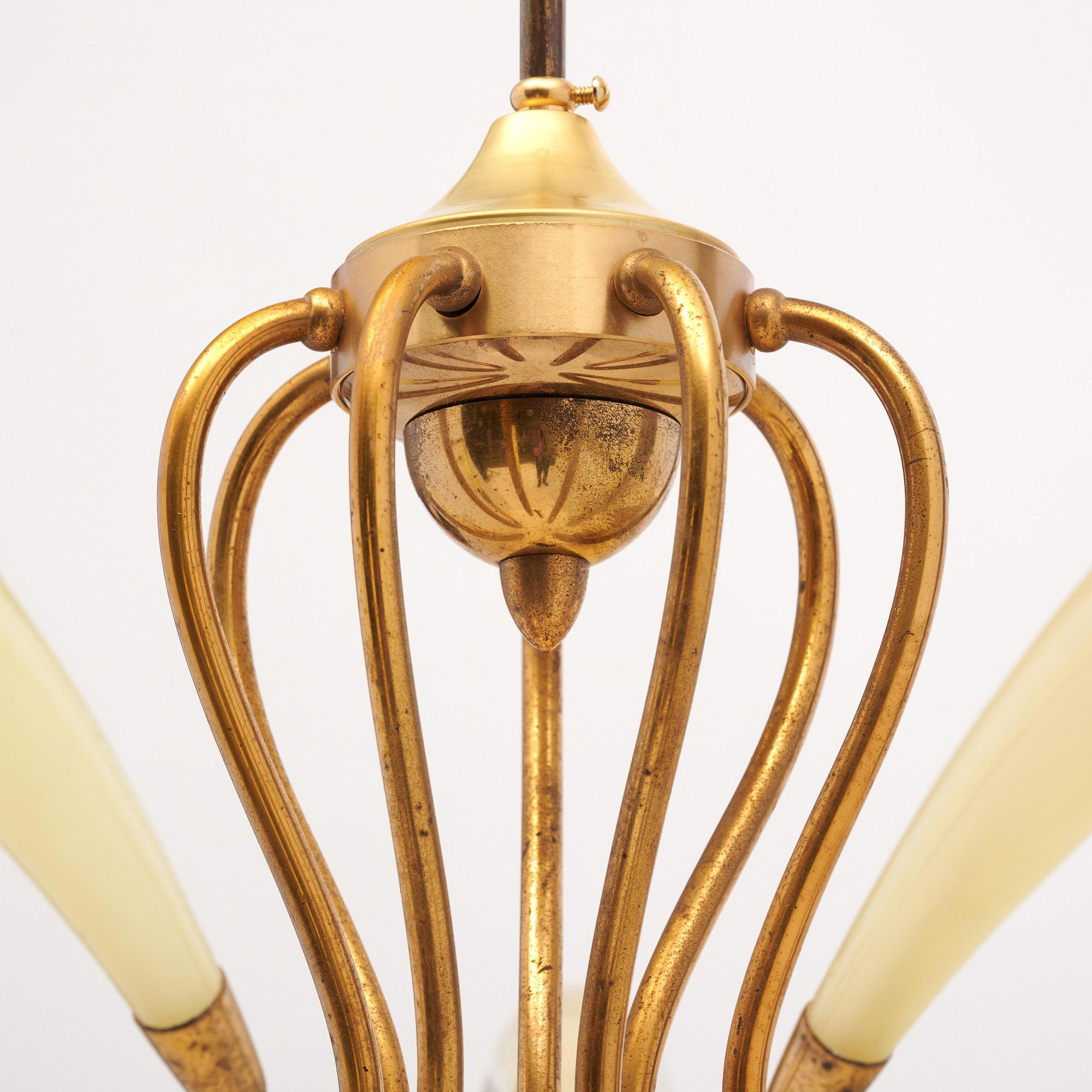 Italian Modernist Chandelier im Angebot 1