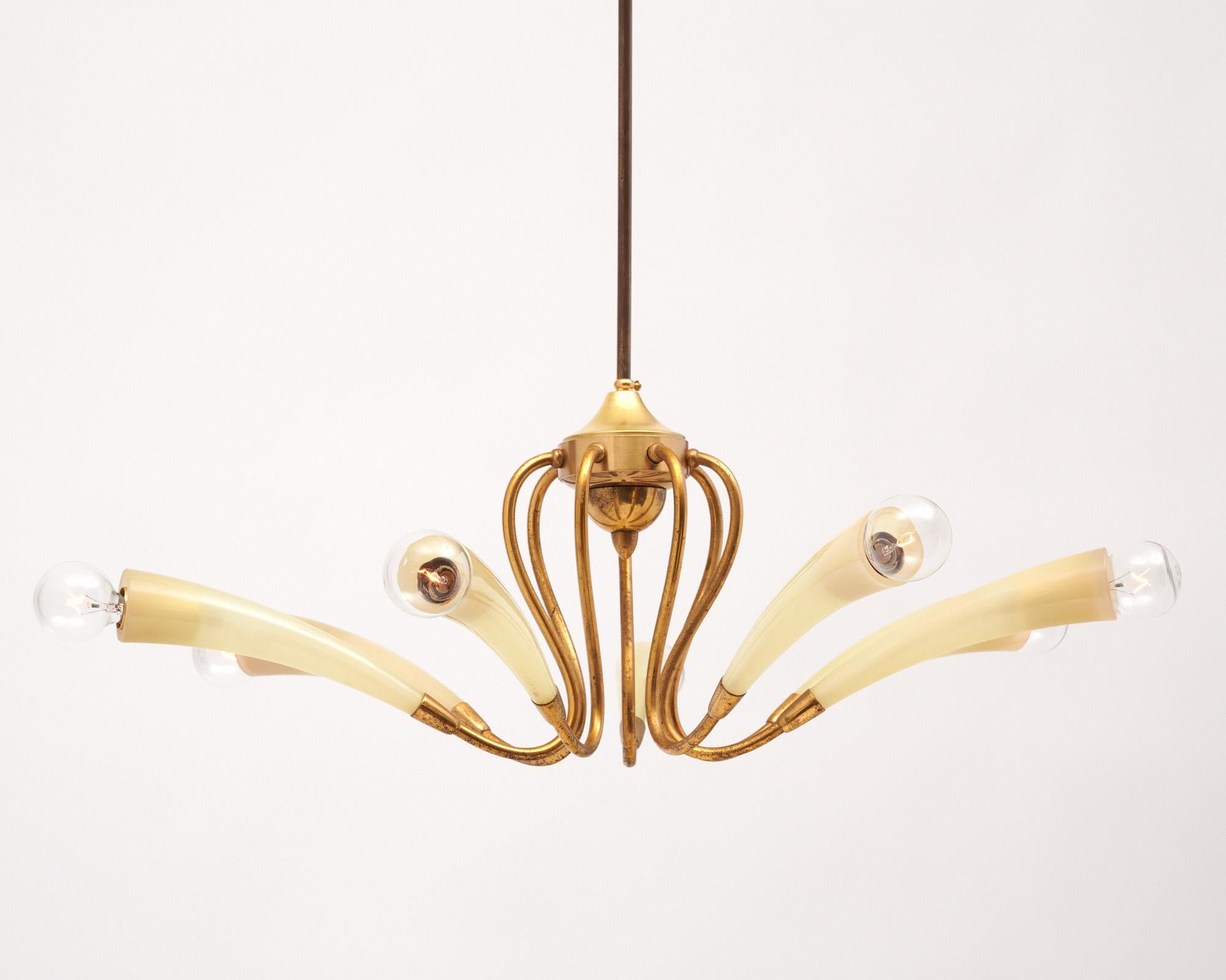 Italian Modernist Chandelier im Angebot 2
