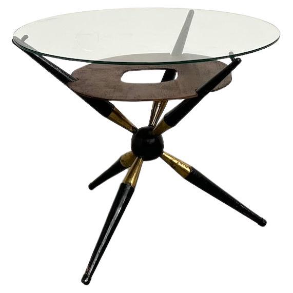 Mesa de centro modernista italiana, años 50.
