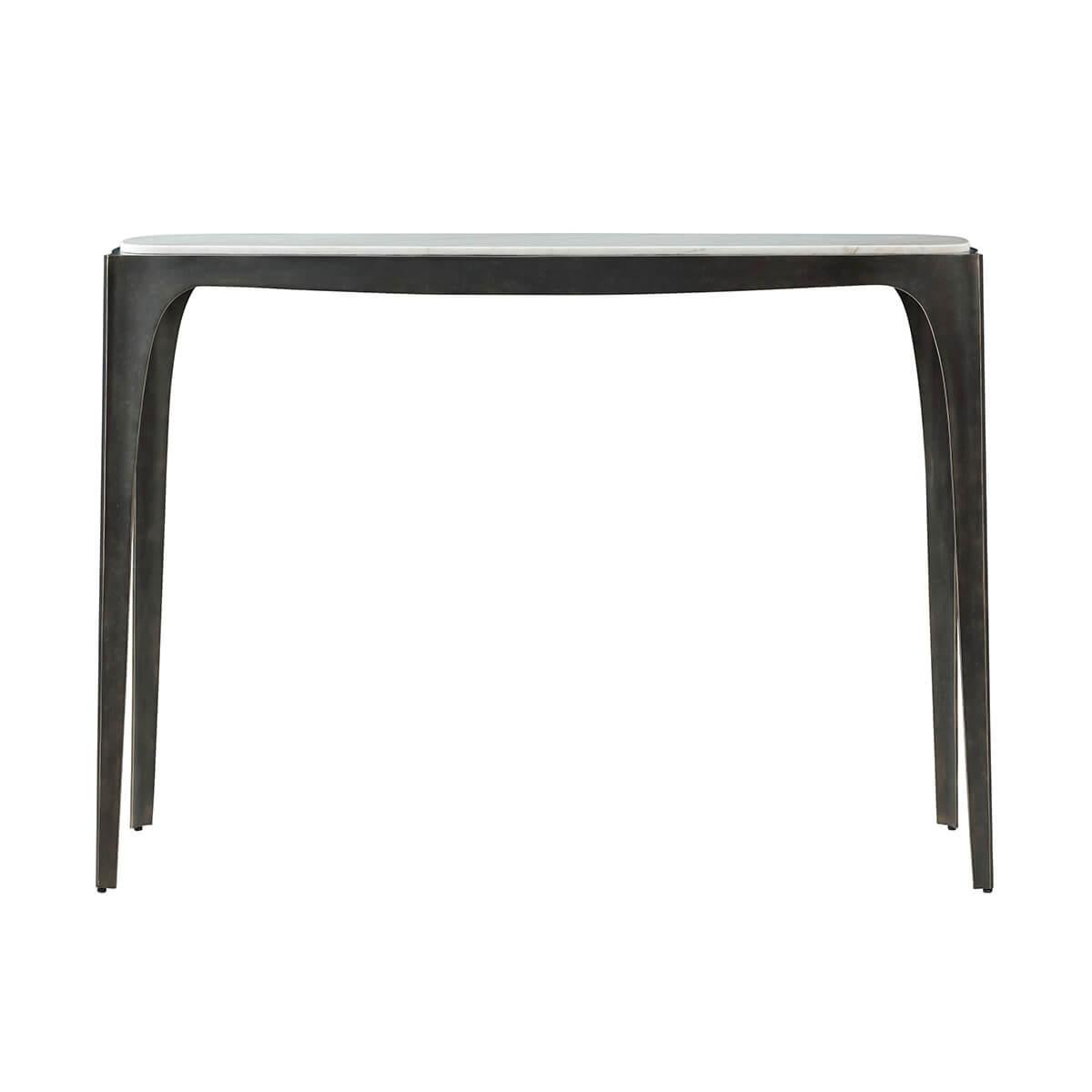 Minimalist Italian Modernist Console Table For Sale