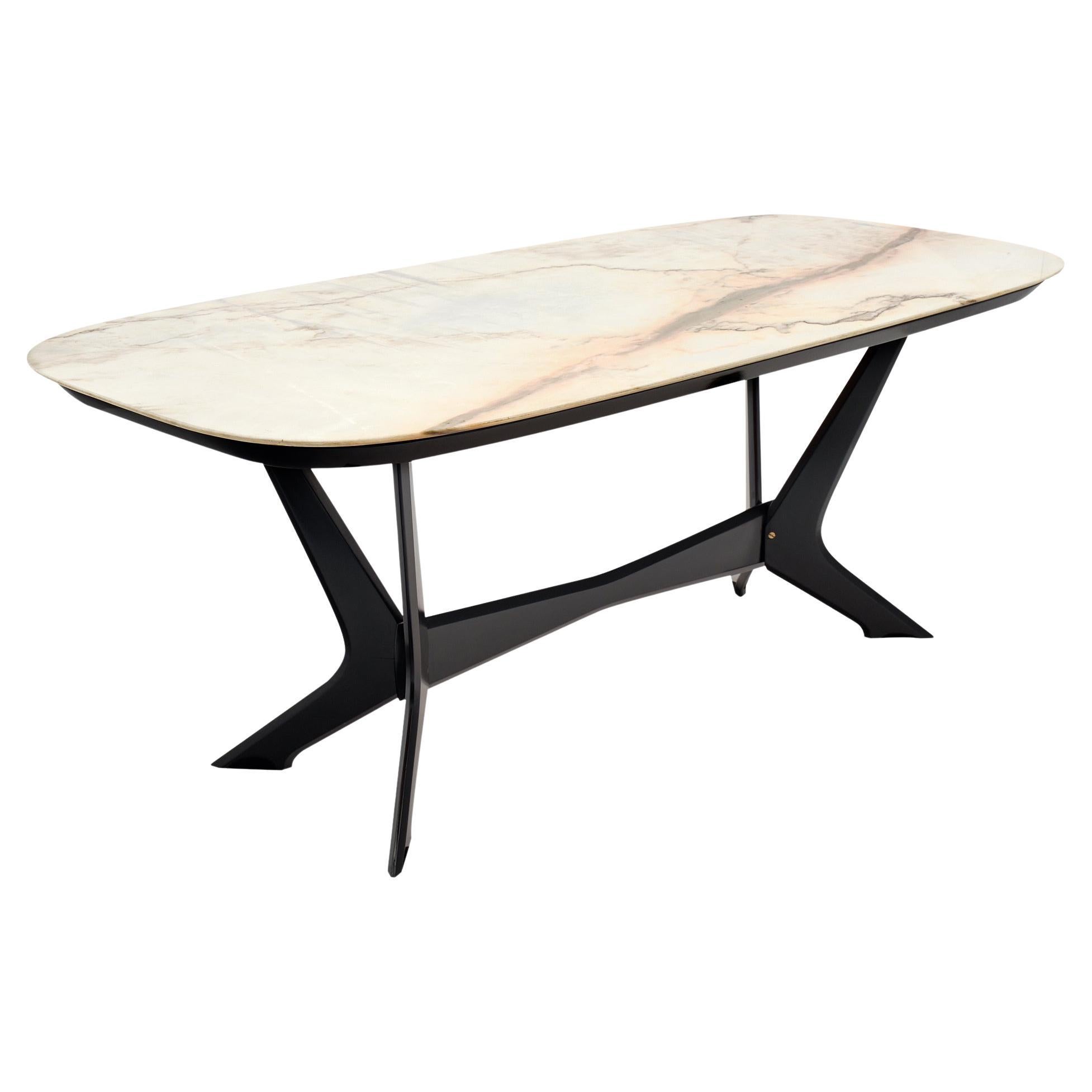 Italian Modernist Dining Table Attributed to Ico Parisi For Sale