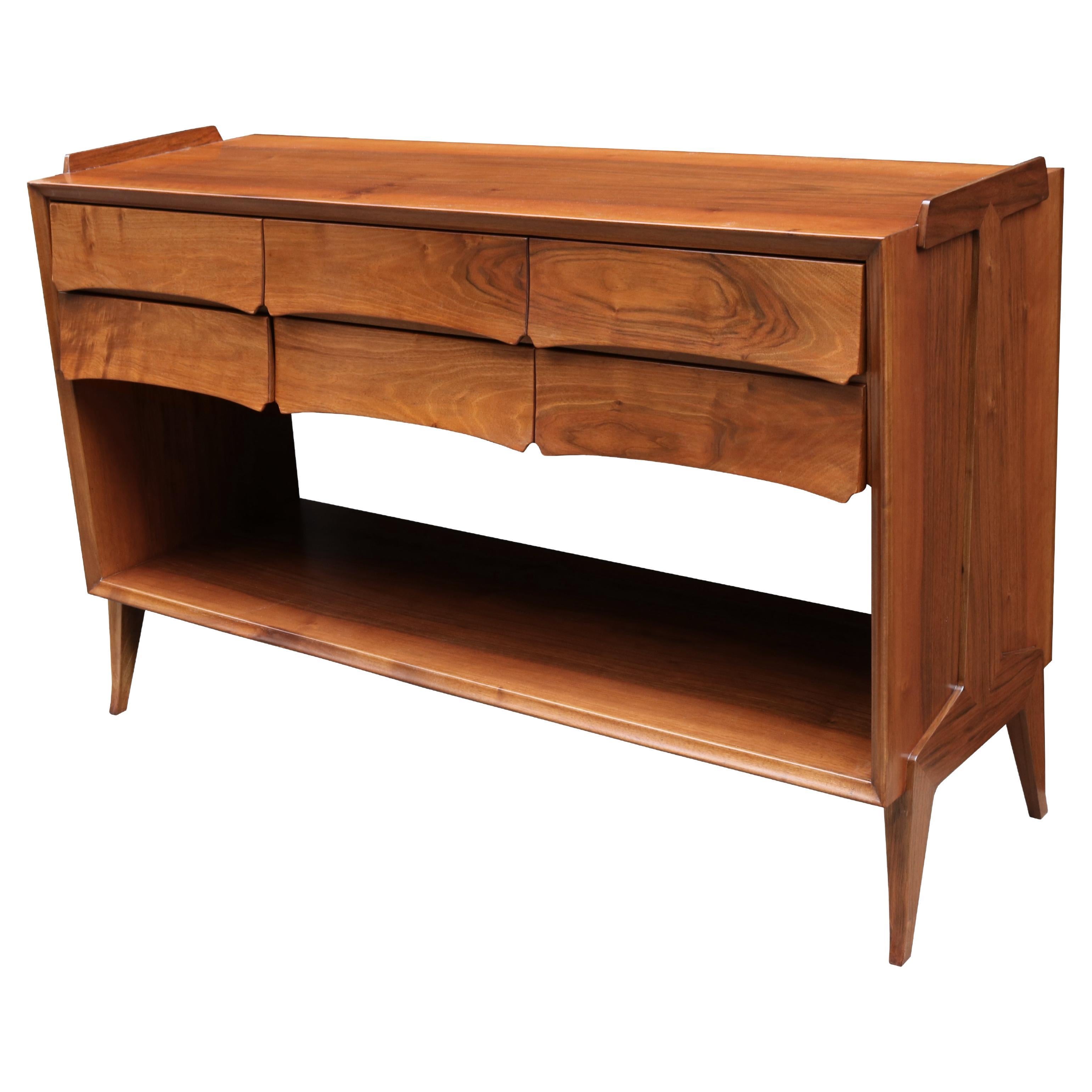 Italian Modernist Double Sided Console For Sale