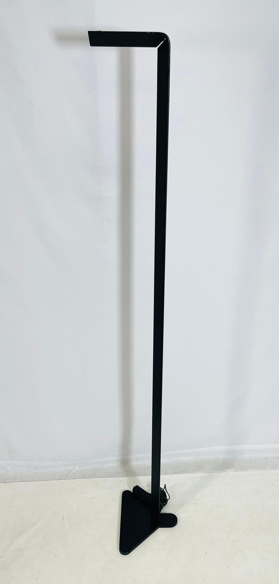 Steel Italian Modernist Floor Lamp by Mauro Marzollo for TVE Milano, Model EL 82 For Sale