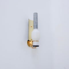 Italian Modernist Fluted Sconces