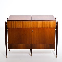 Mueble Bar Plegable de Mediados de Siglo, Italia circa 1950s
