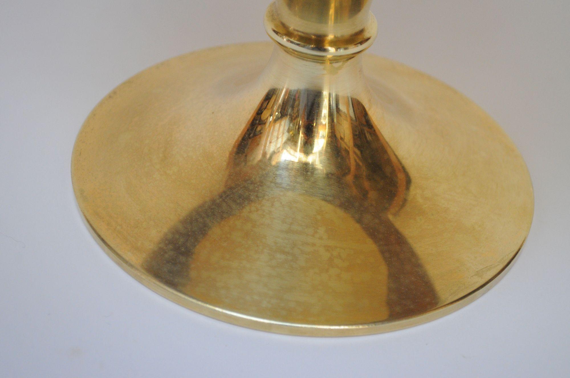 Cubitera modernista italiana de latón y piel de cabra teñida de Aldo Tura en venta 3
