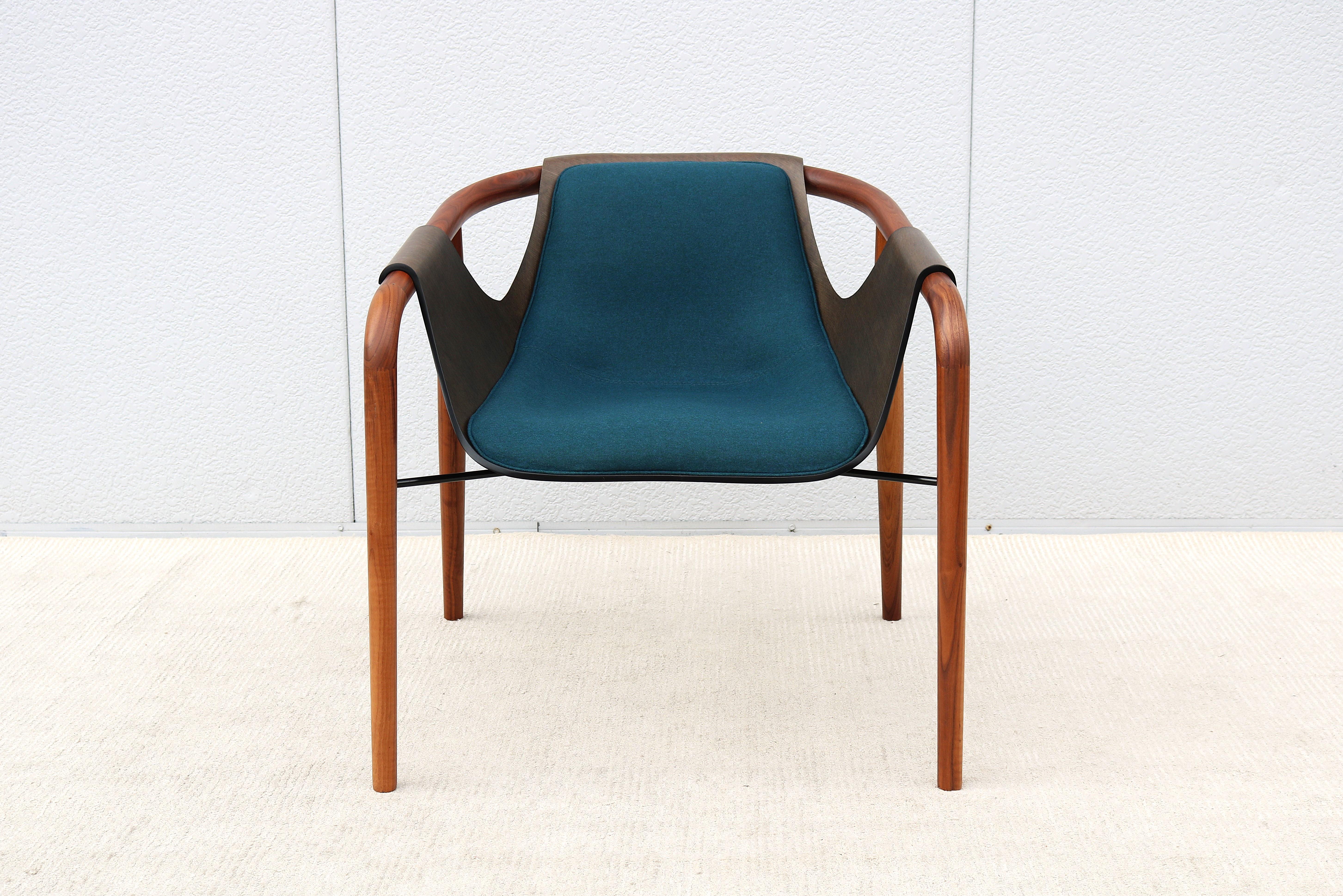Italian Modernist Jean Philippe Nuel for Saintluc & Amura Hamac Lounge Armchair For Sale 4