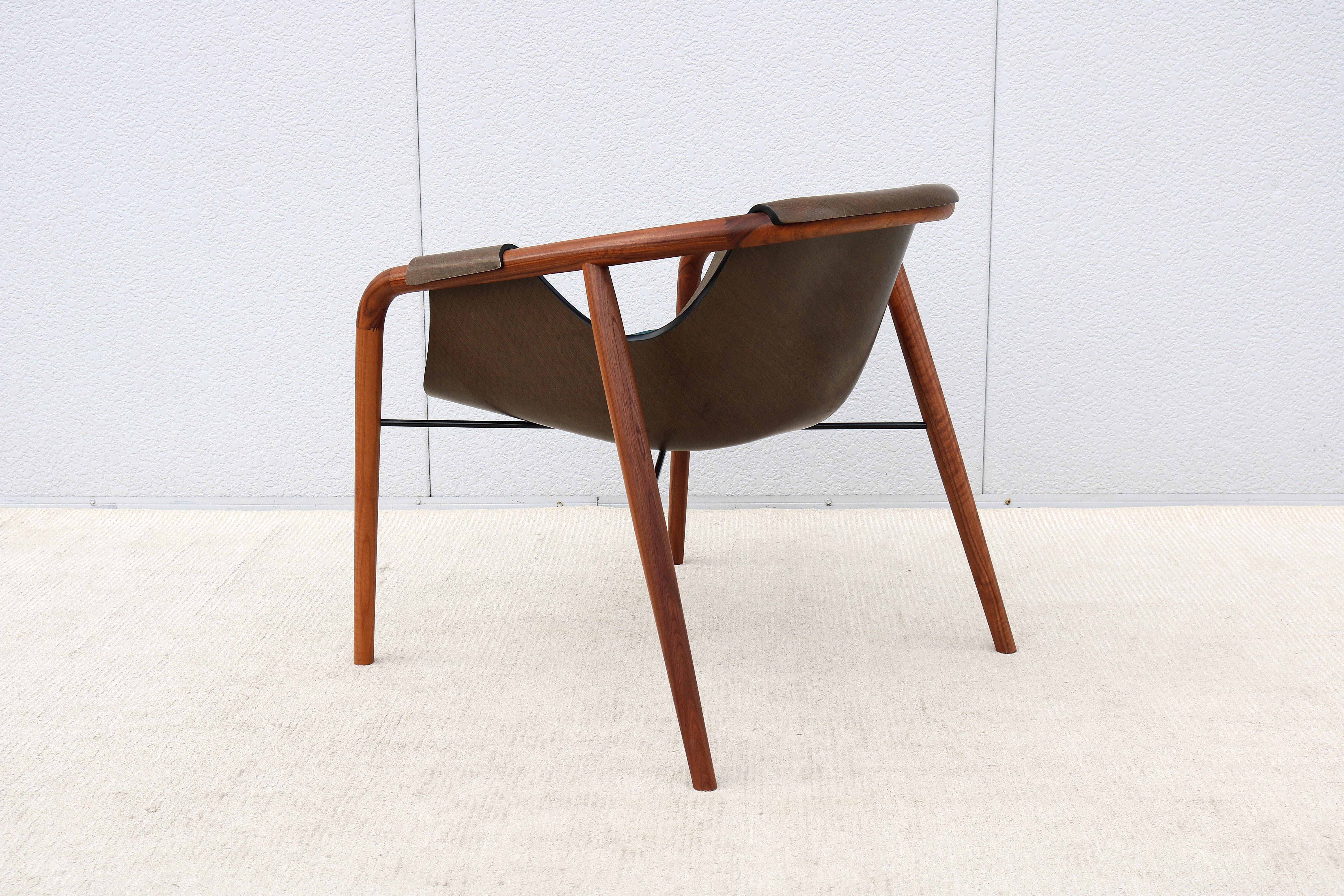 Italian Modernist Jean Philippe Nuel for Saintluc & Amura Hamac Lounge Armchair For Sale 7