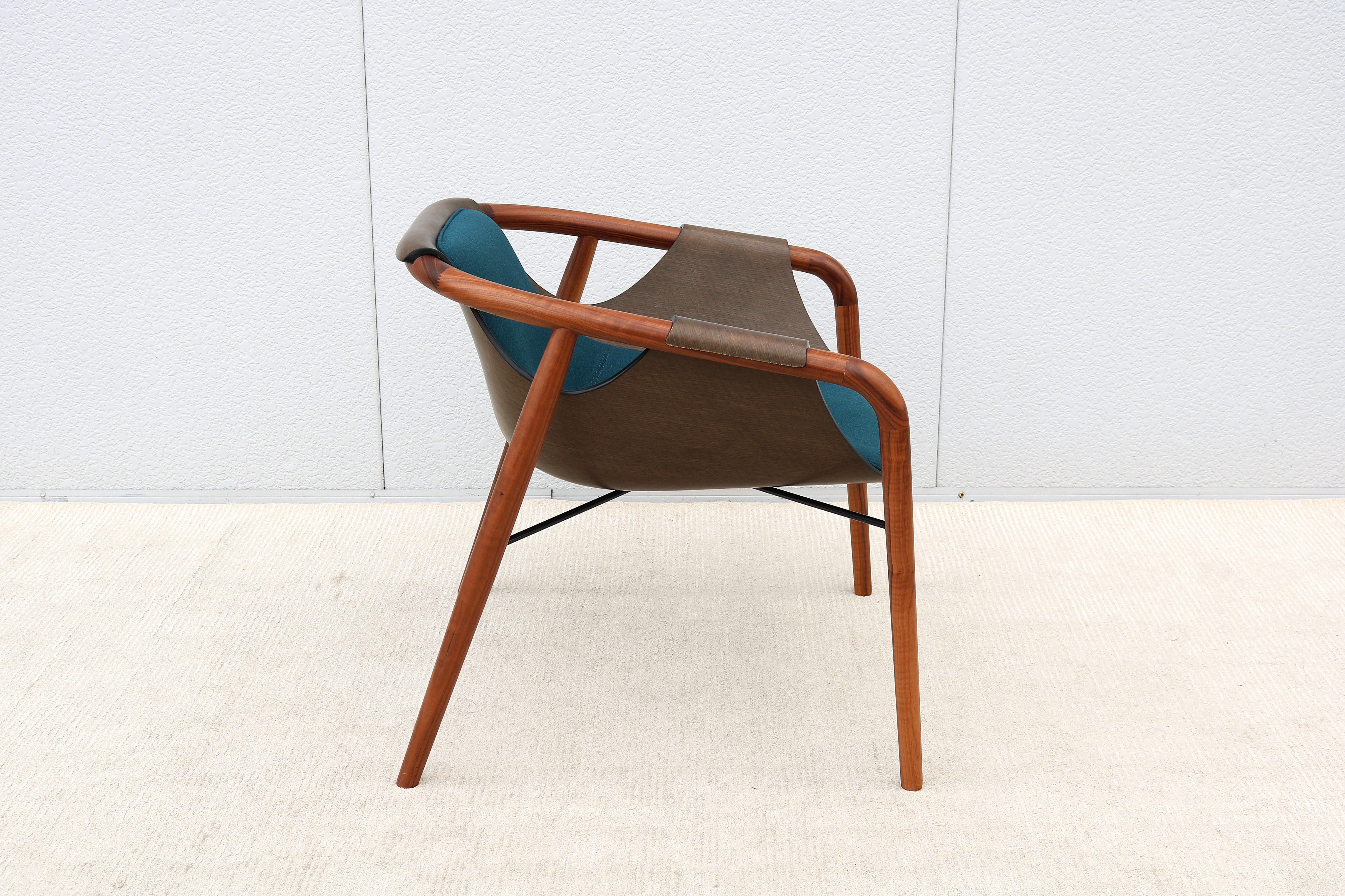 Italian Modernist Jean Philippe Nuel for Saintluc & Amura Hamac Lounge Armchair For Sale 10